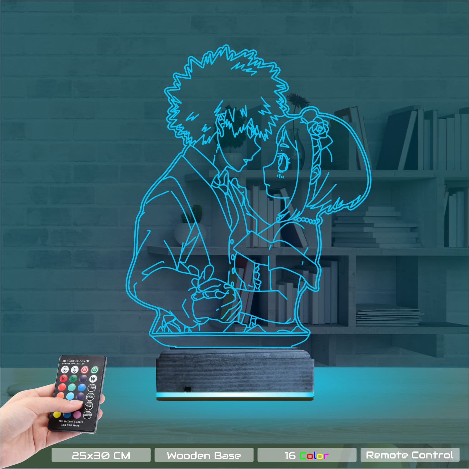 Истребитель — 3D LED Ночник | Подарок мужчине и сыну 9