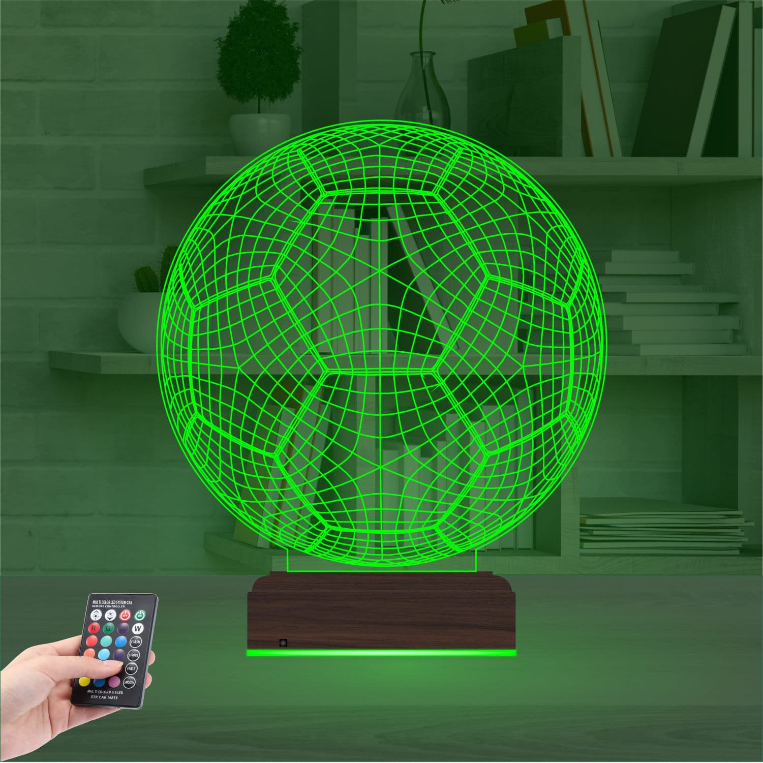 Футбольный мяч — 3D LED Ночник | Подарок футболисту 6