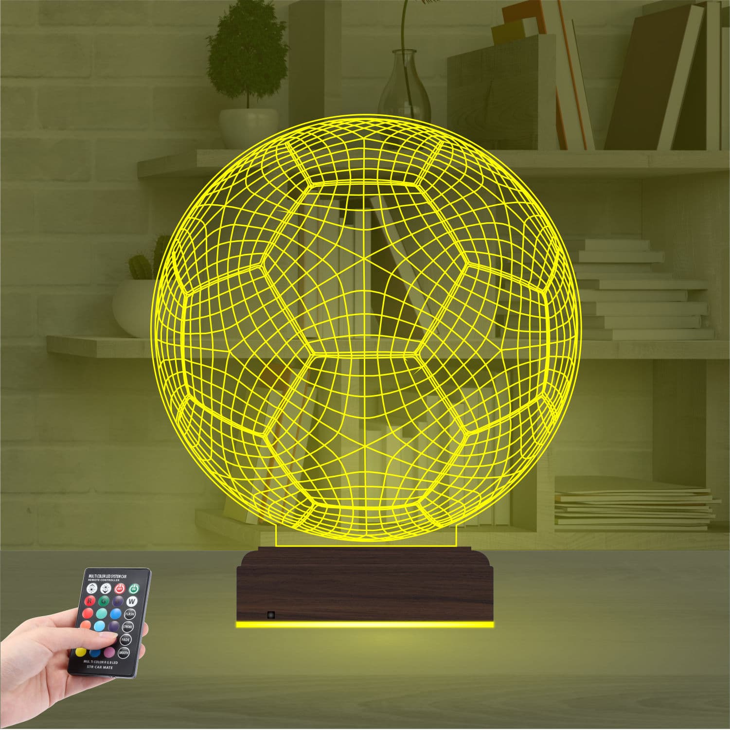 Футбольный мяч — 3D LED Ночник | Подарок футболисту 7