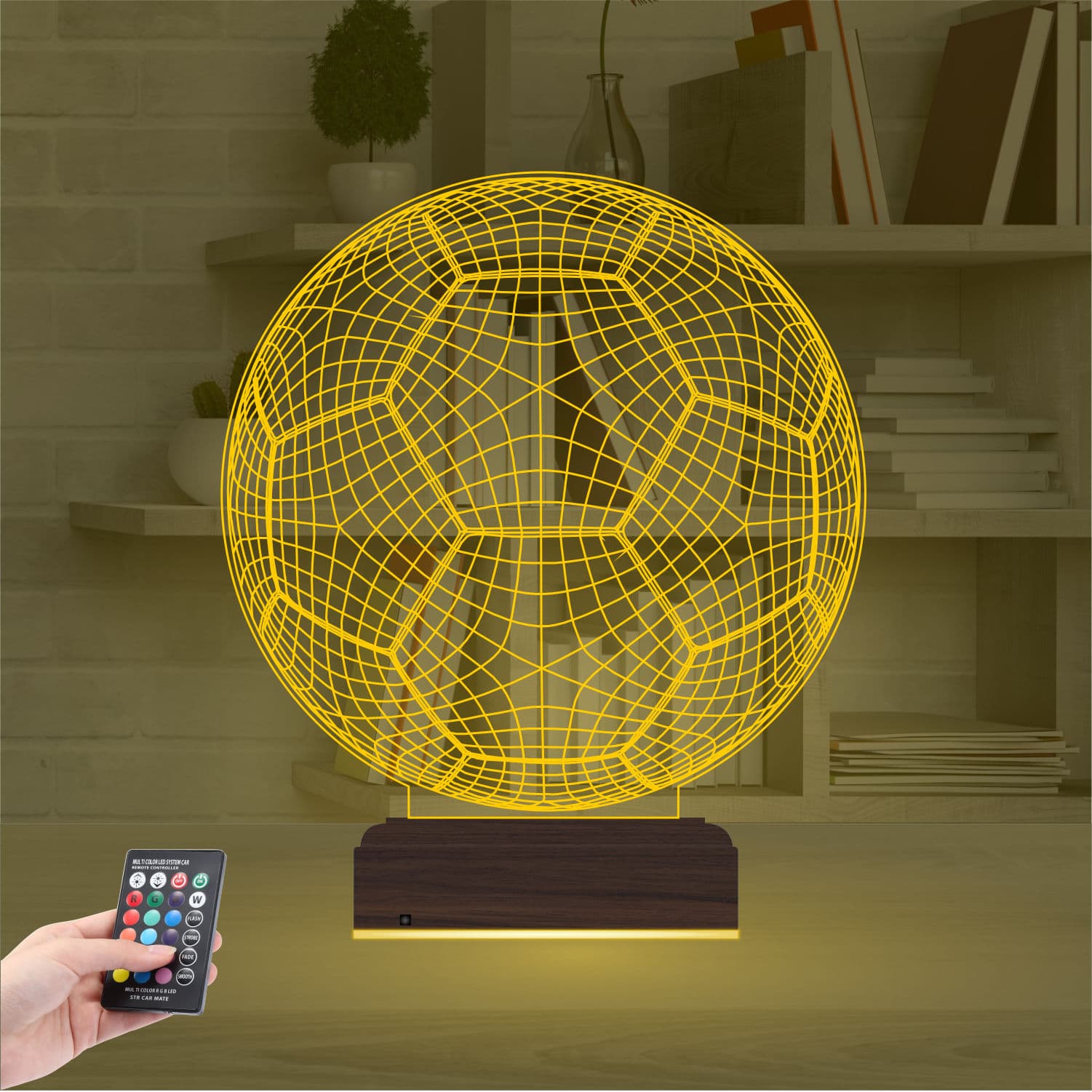 Футбольный мяч — 3D LED Ночник | Подарок футболисту 8