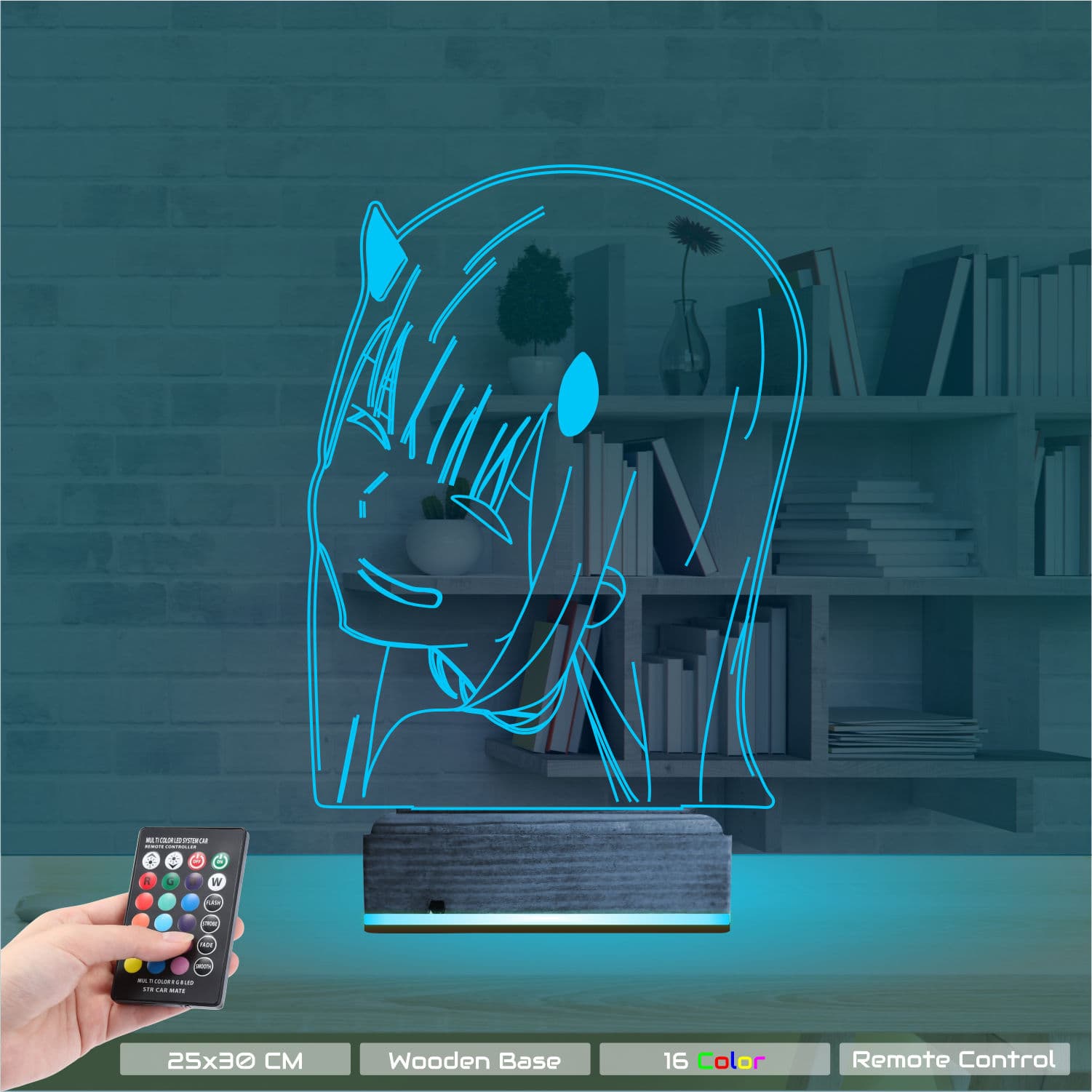 Сердце — 3D LED Ночник | Романтический подарок 9