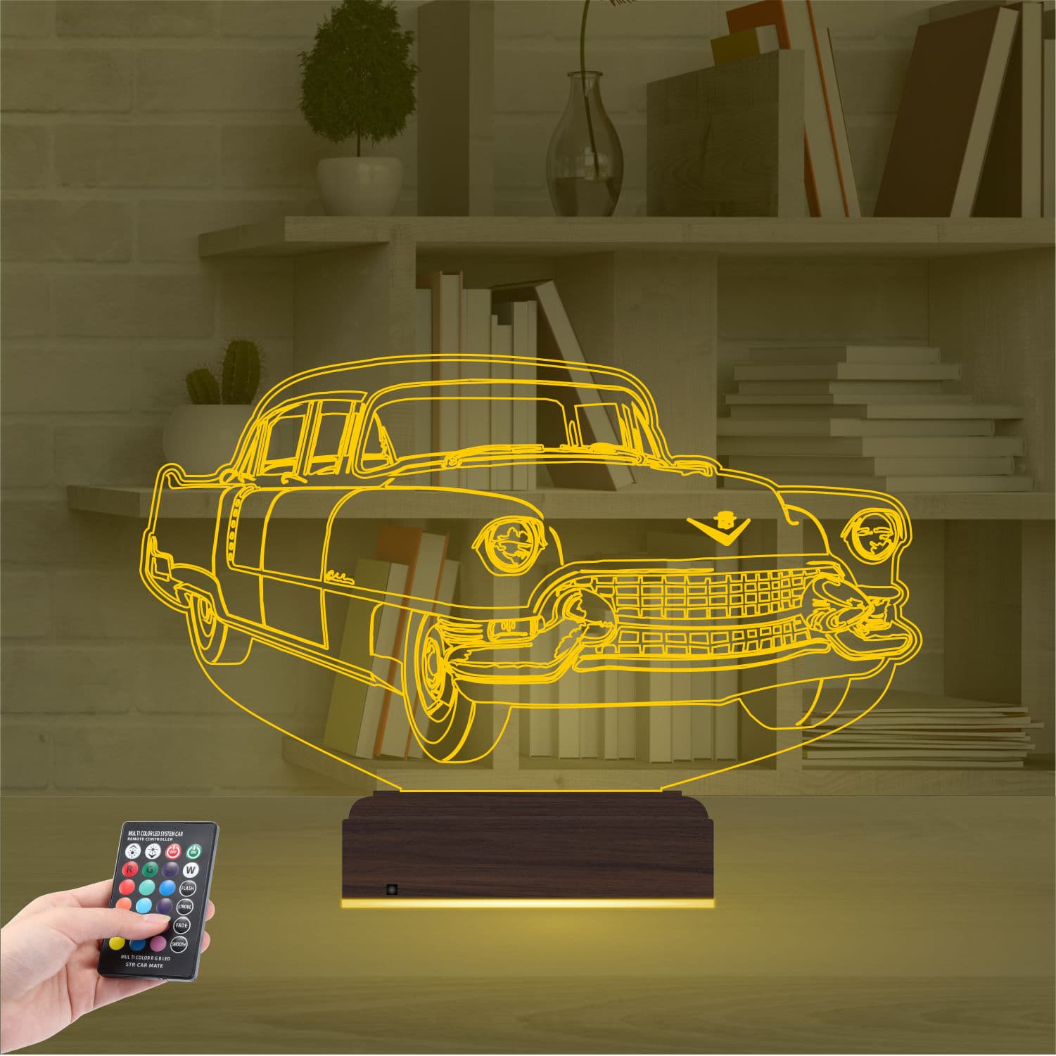 Ретро автомобиль — 3D LED Ночник | Подарок автолюбителю 8