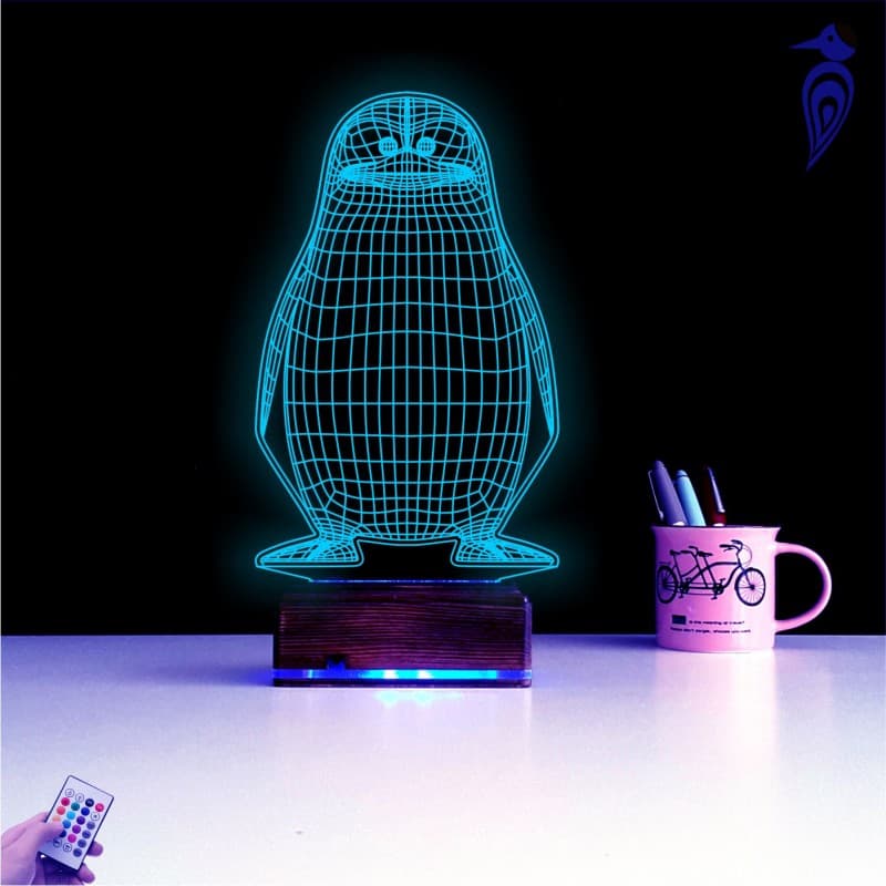 Пингвин 3D Ночник 4