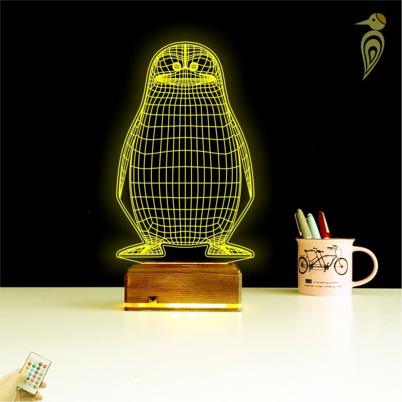 Пингвин 3D Ночник 8