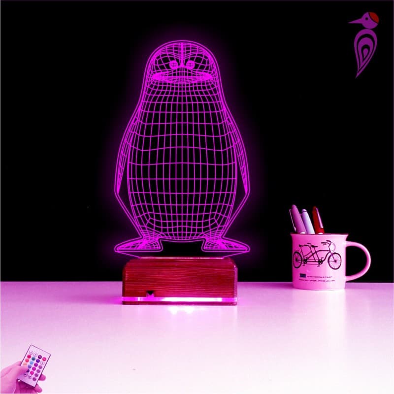 Пингвин 3D Ночник 9