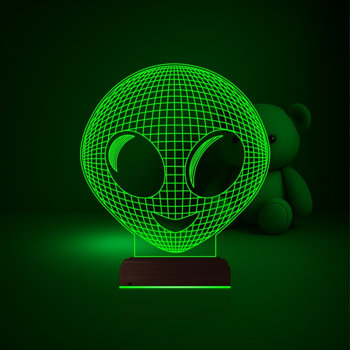 Инопланетянин — 3D LED Ночник | Подарок для детей 4