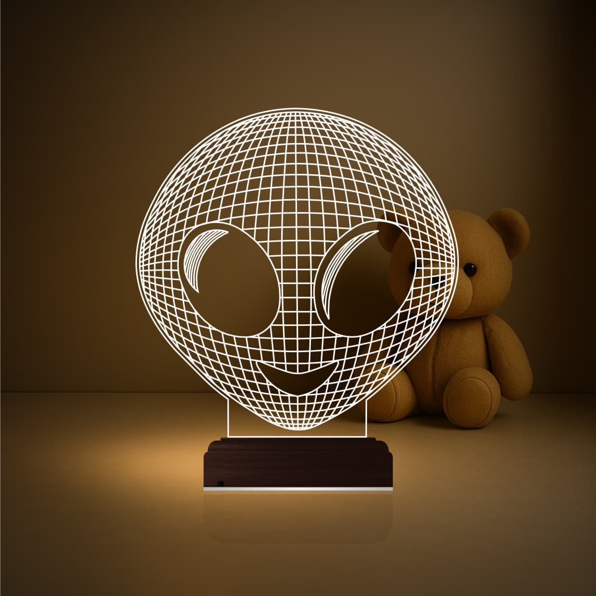 Инопланетянин — 3D LED Ночник | Подарок для детей 5