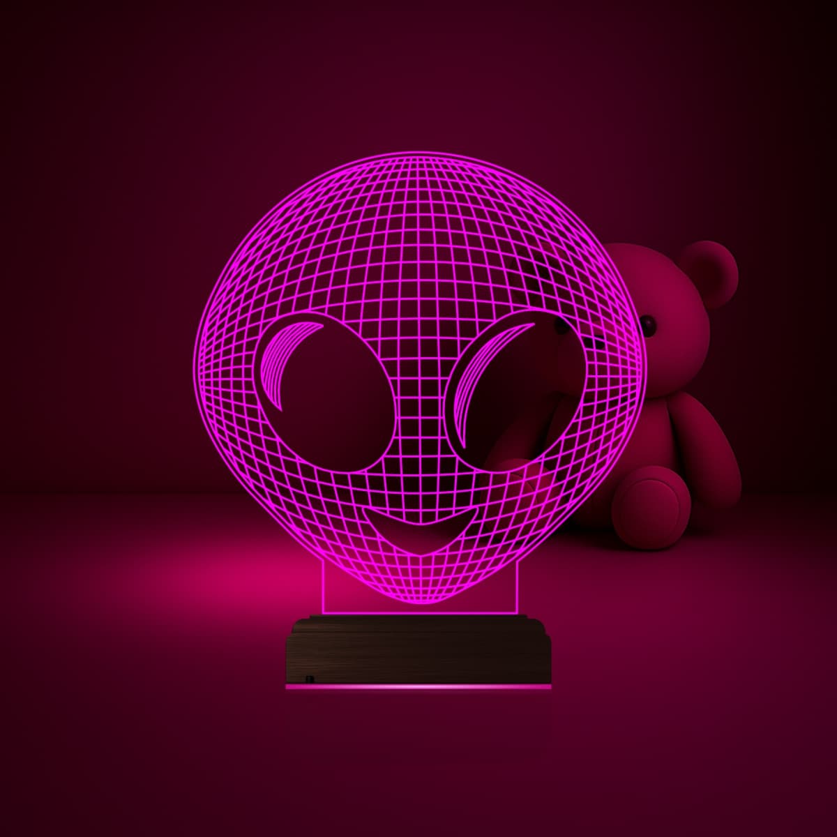 Инопланетянин — 3D LED Ночник | Подарок для детей 6