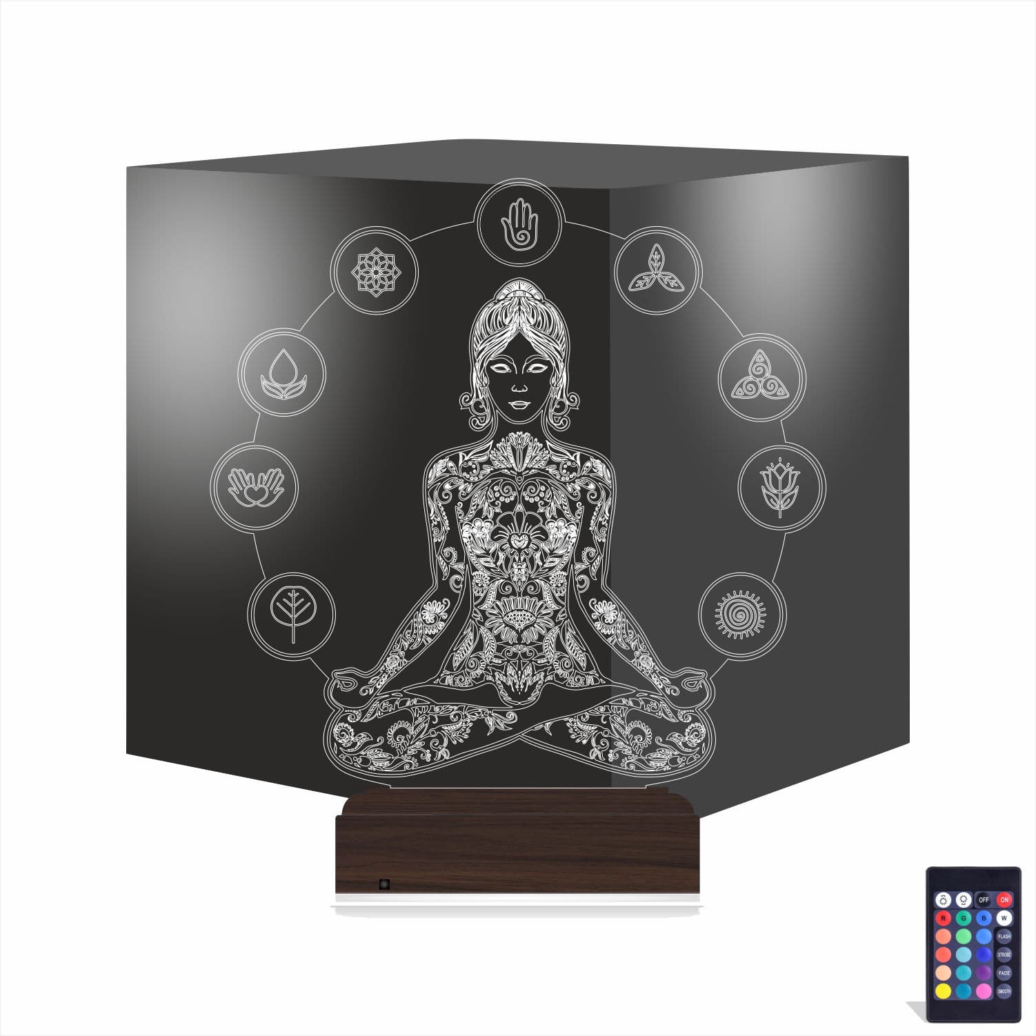 Медитация — 3D LED Ночник | Подарок для гармонии и души 1