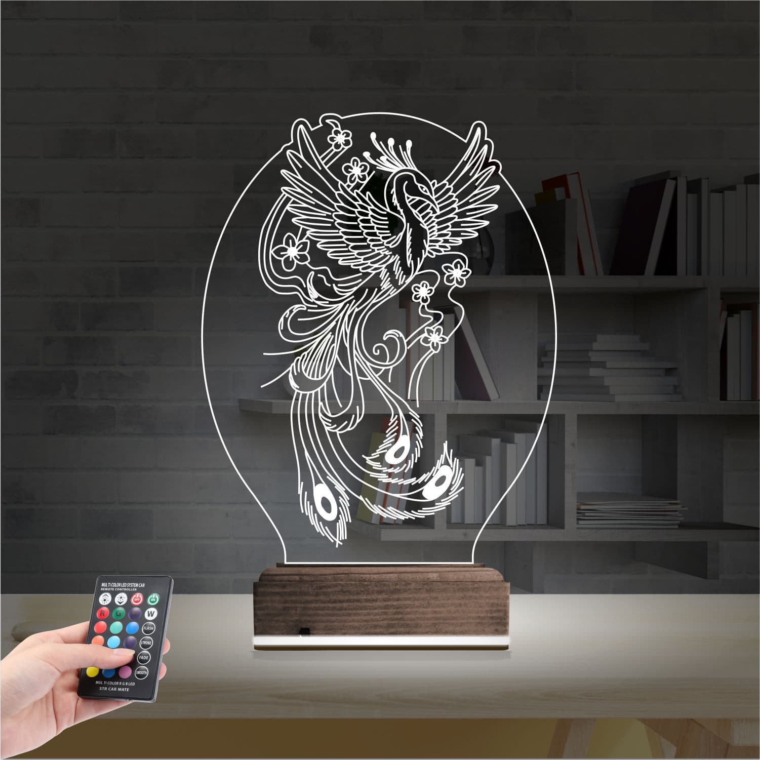 Феникс — 3D LED Ночник | Подарок на удачу 2