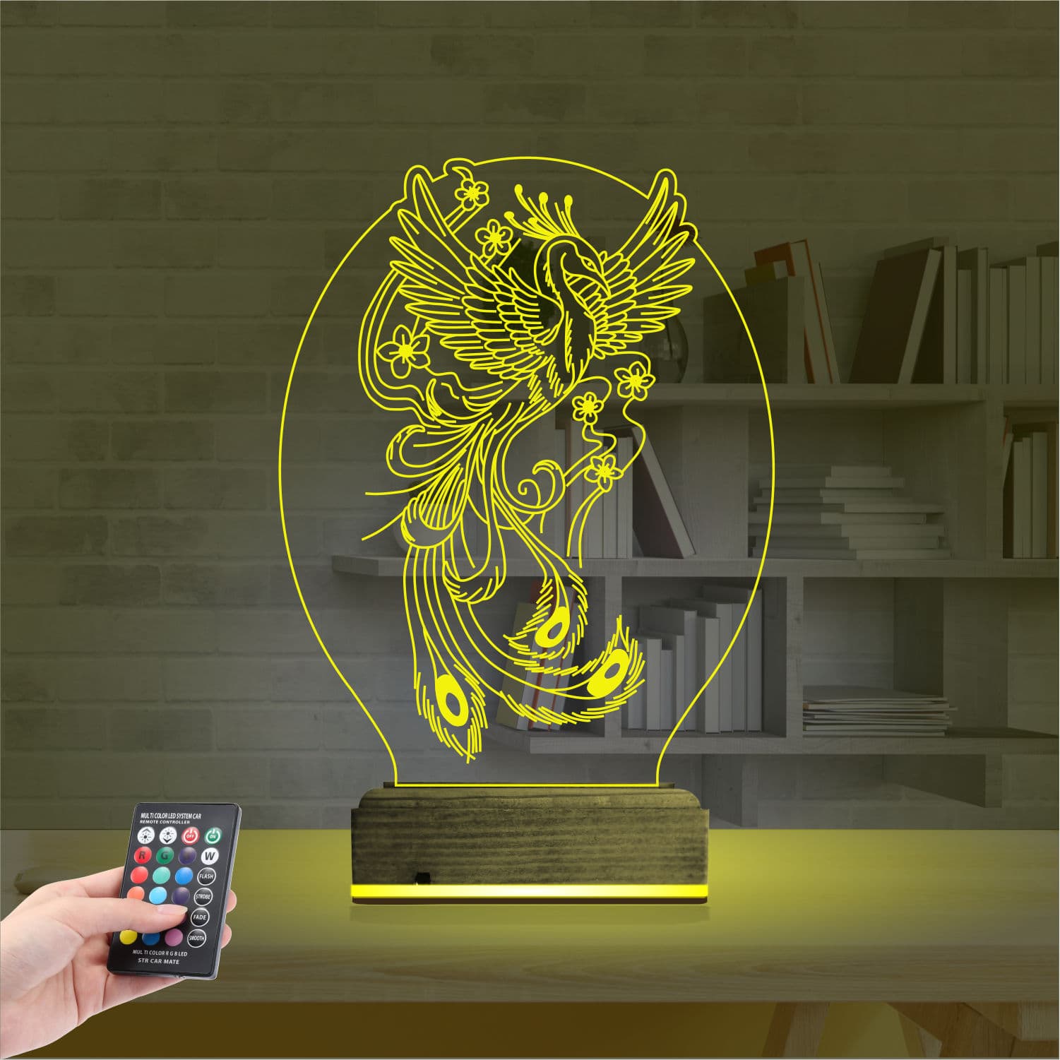 Феникс — 3D LED Ночник | Подарок на удачу 5