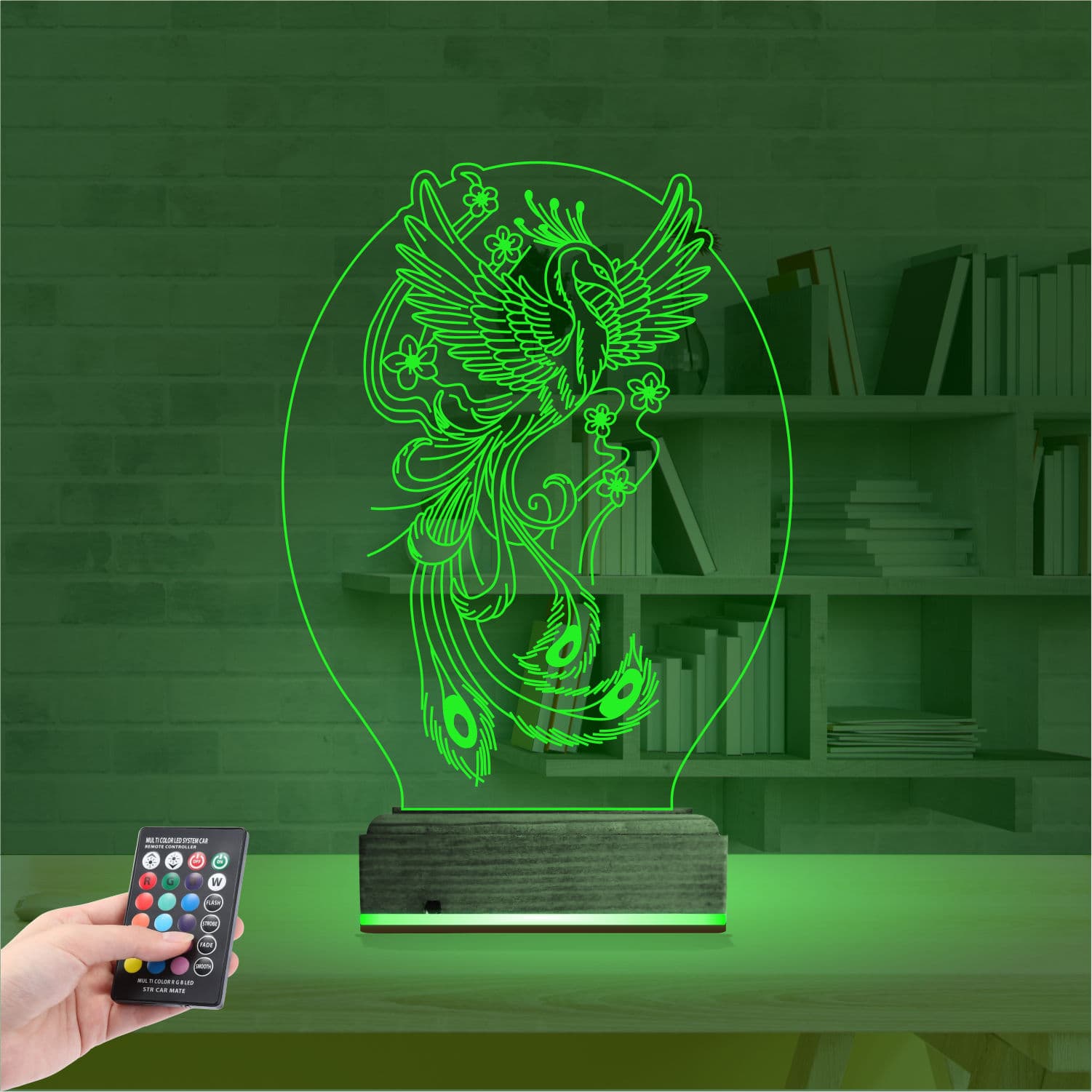 Феникс — 3D LED Ночник | Подарок на удачу 6