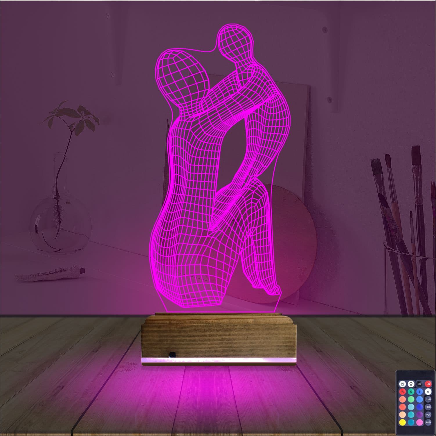 Мать и дитя — 3D LED Ночник | Подарок маме 4