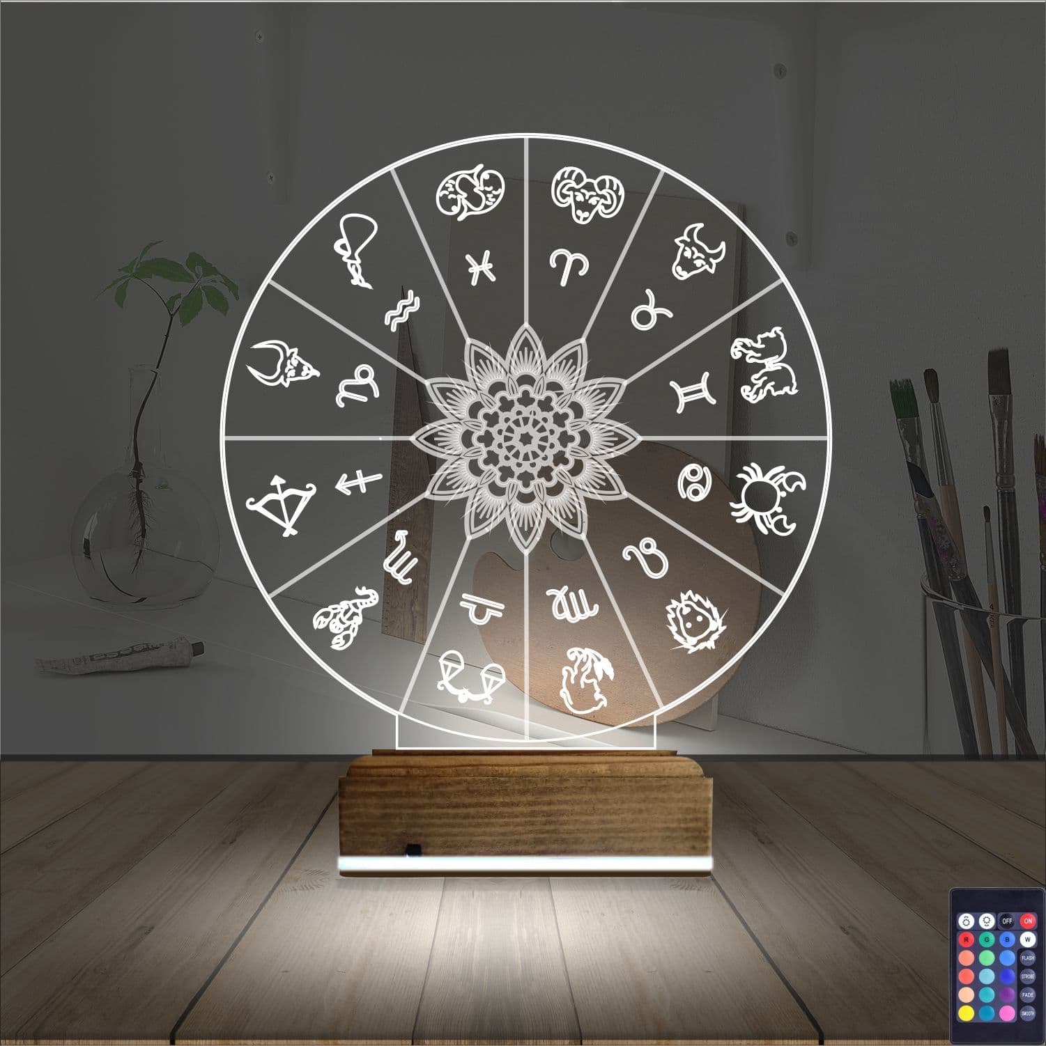 Знаки зодиака — 3D LED Ночник | Подарок любителю астрологии 2
