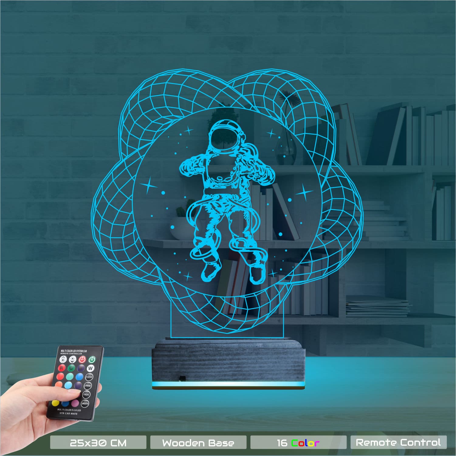 Космонавт — 3D LED Ночник | Подарок для мечтателей 9