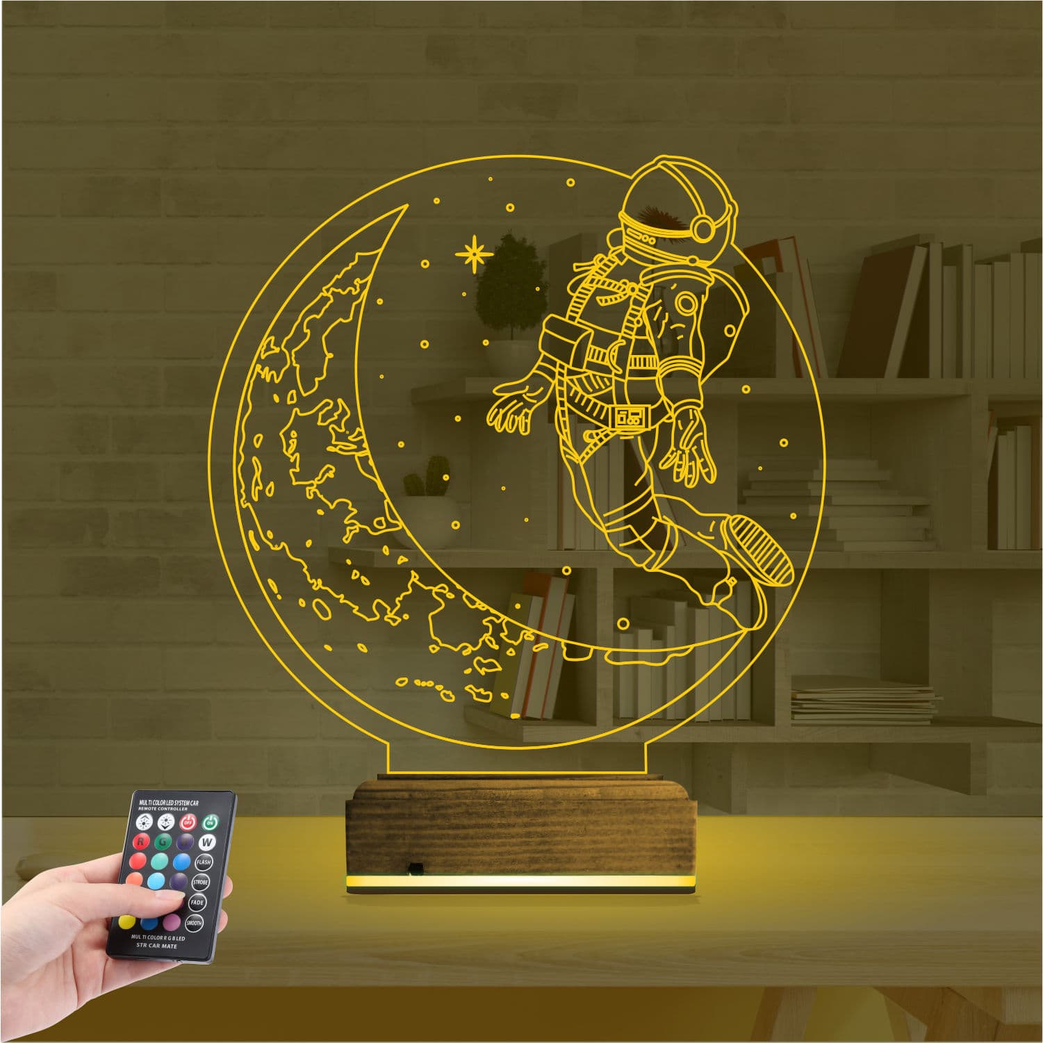 3D Düz Lamba #022 8