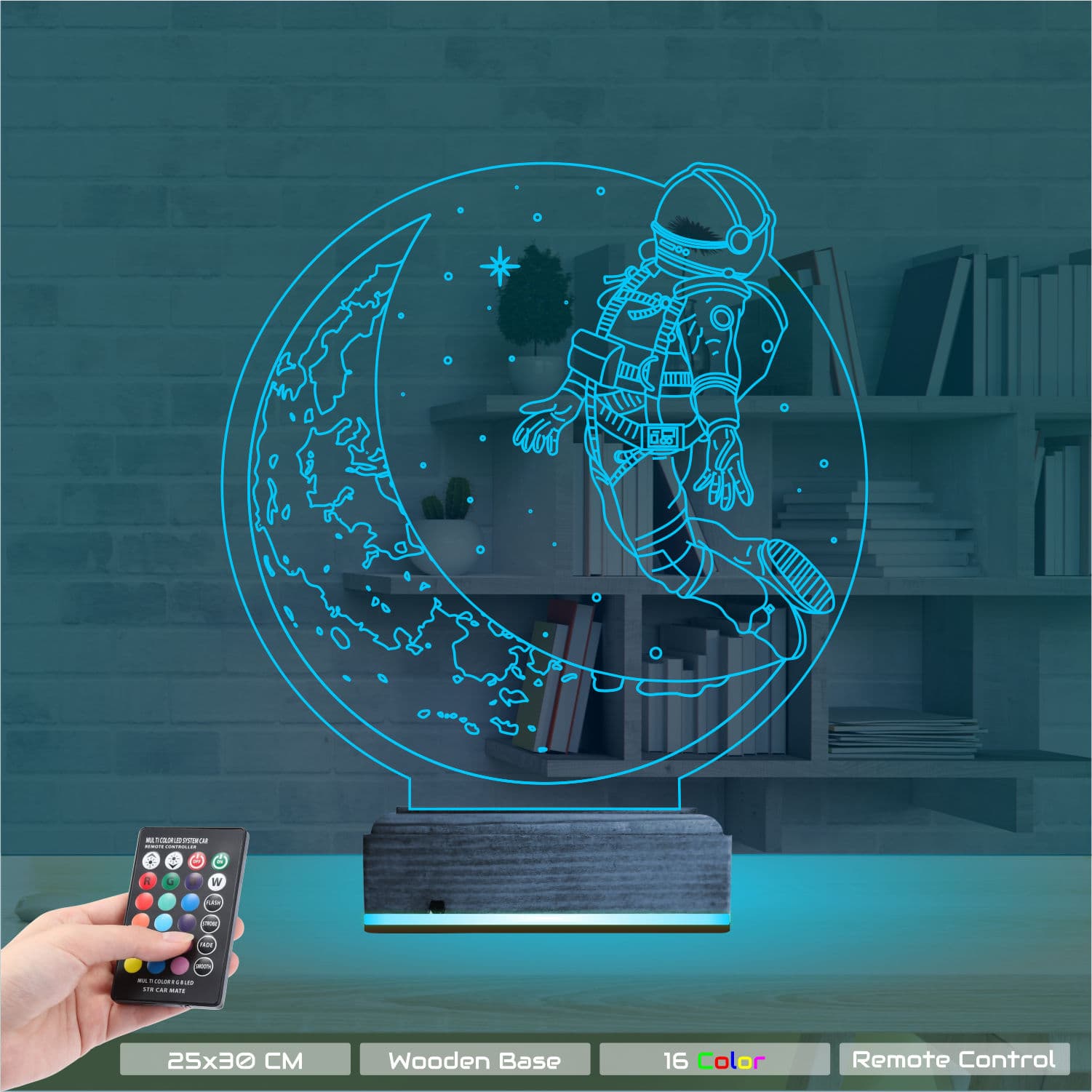 3D Düz Lamba #022 9