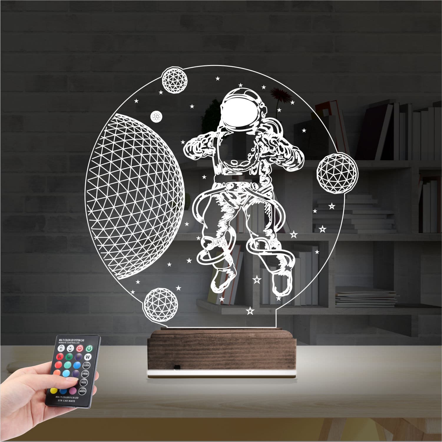 Космонавт 3D Ночник 2