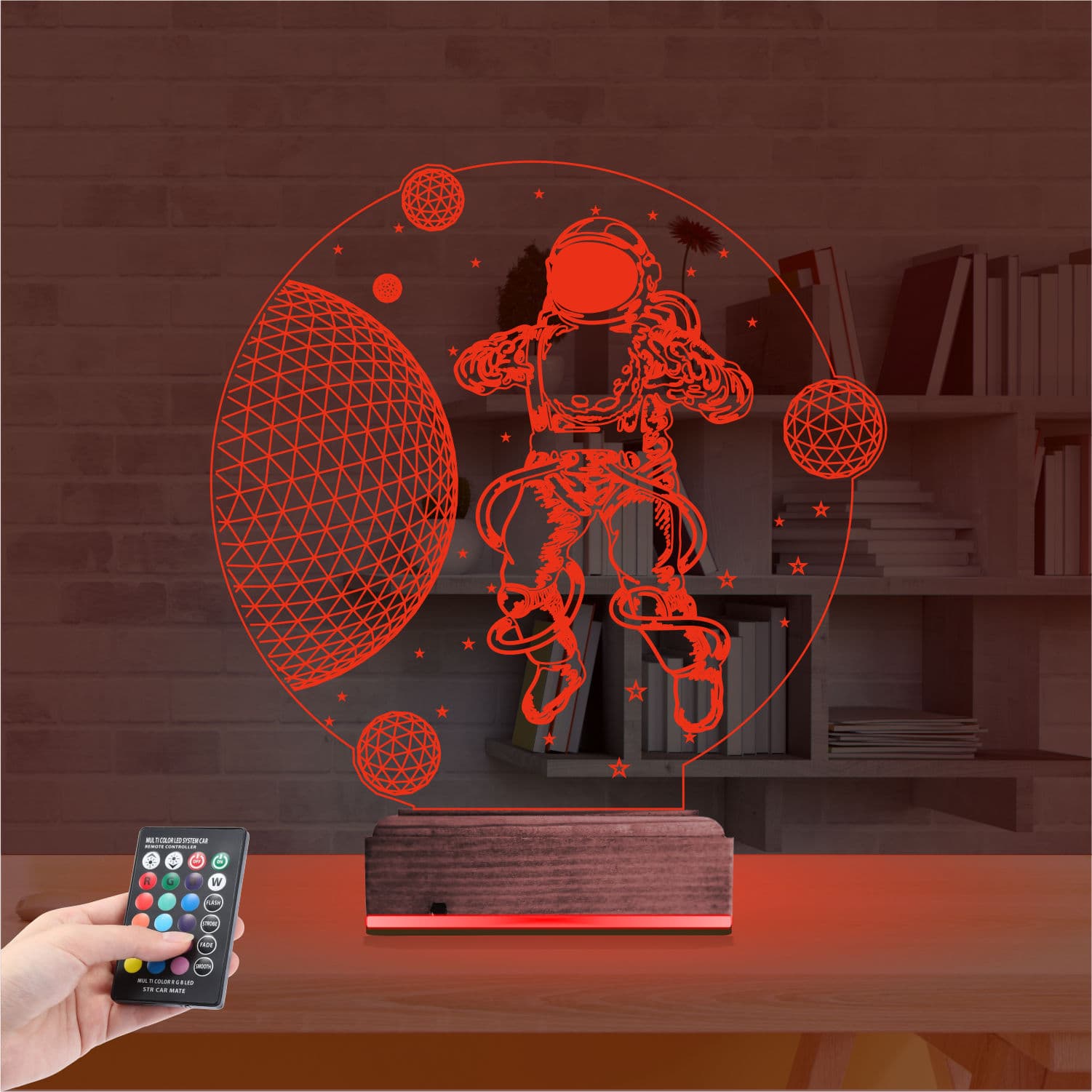 Космонавт 3D Ночник 7