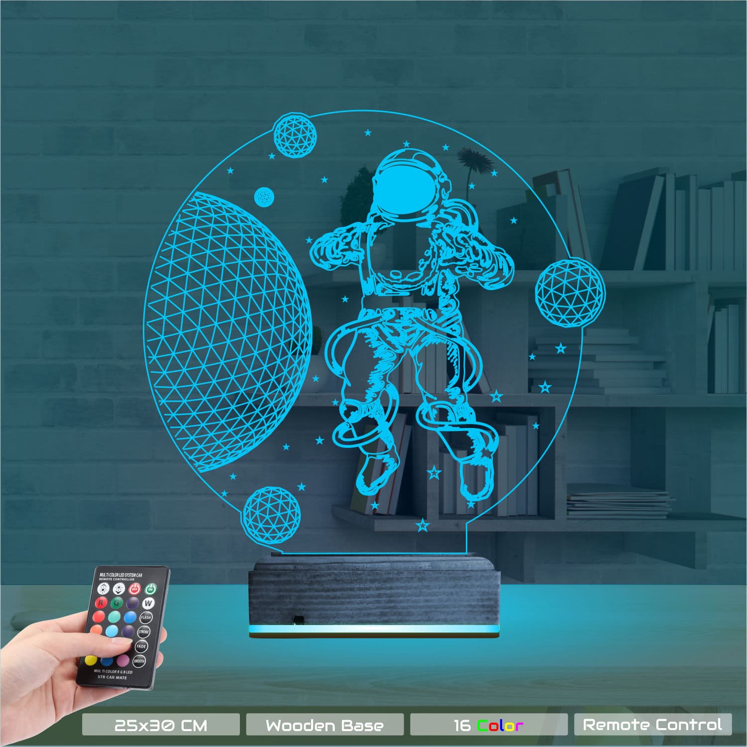 Космонавт 3D Ночник 9