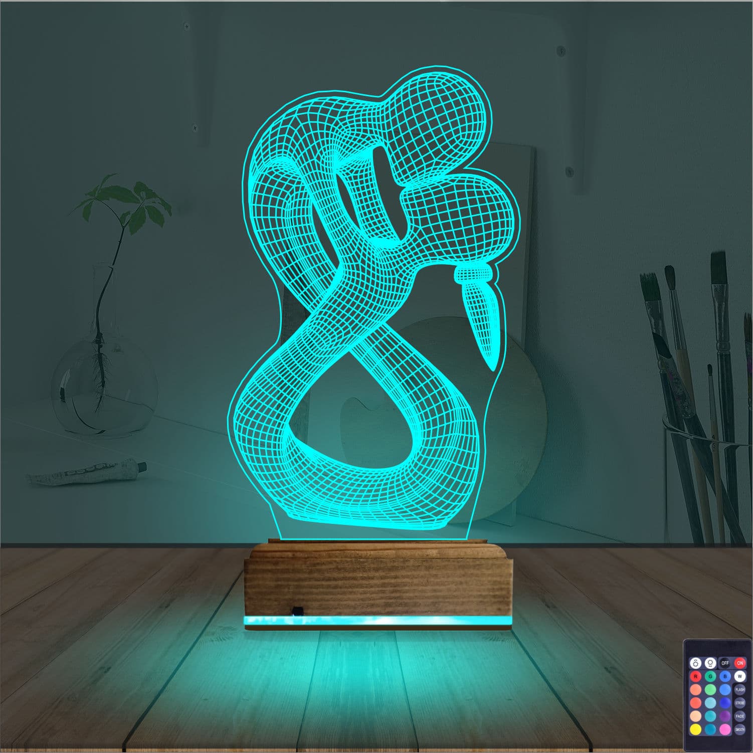 Влюбленная пара — 3D LED Ночник | Романтический подарок 3