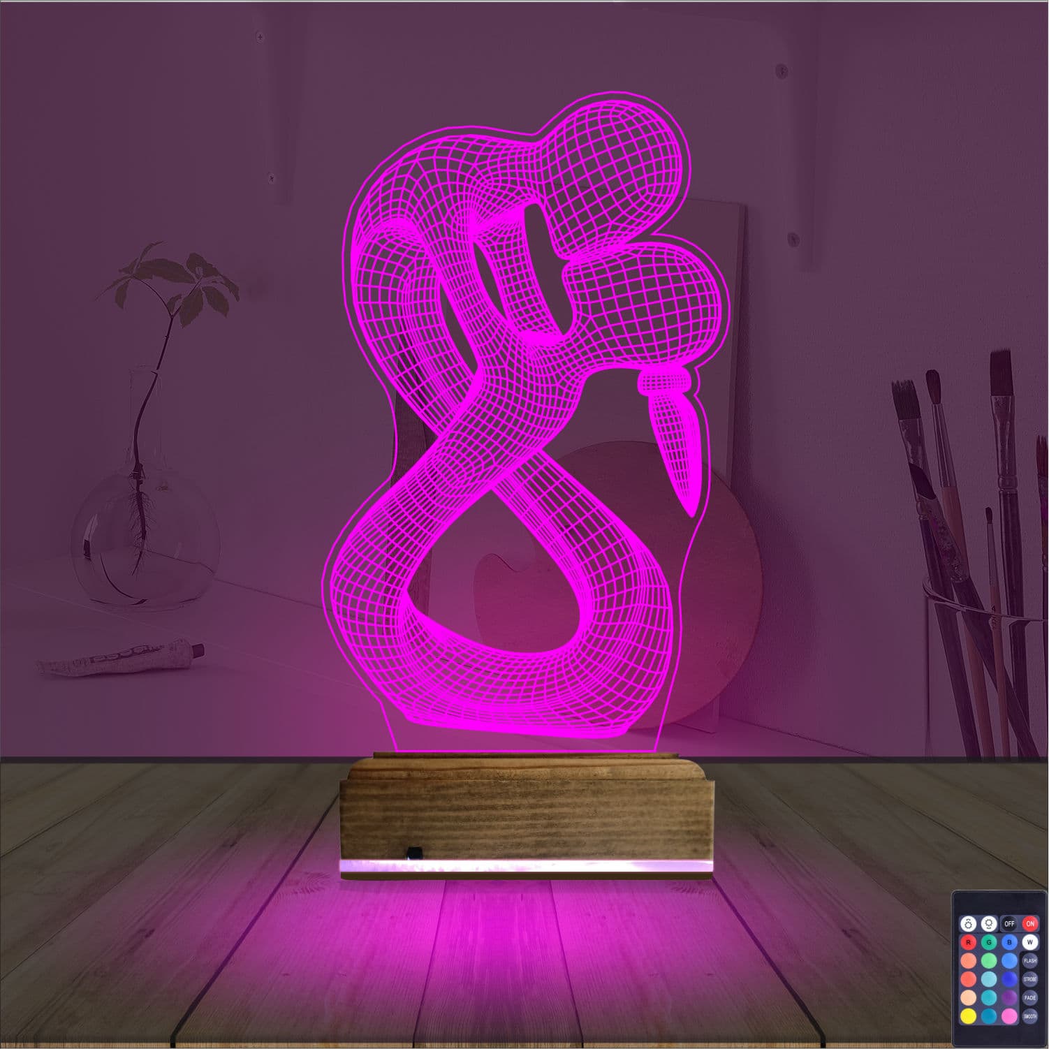 Влюбленная пара — 3D LED Ночник | Романтический подарок 4