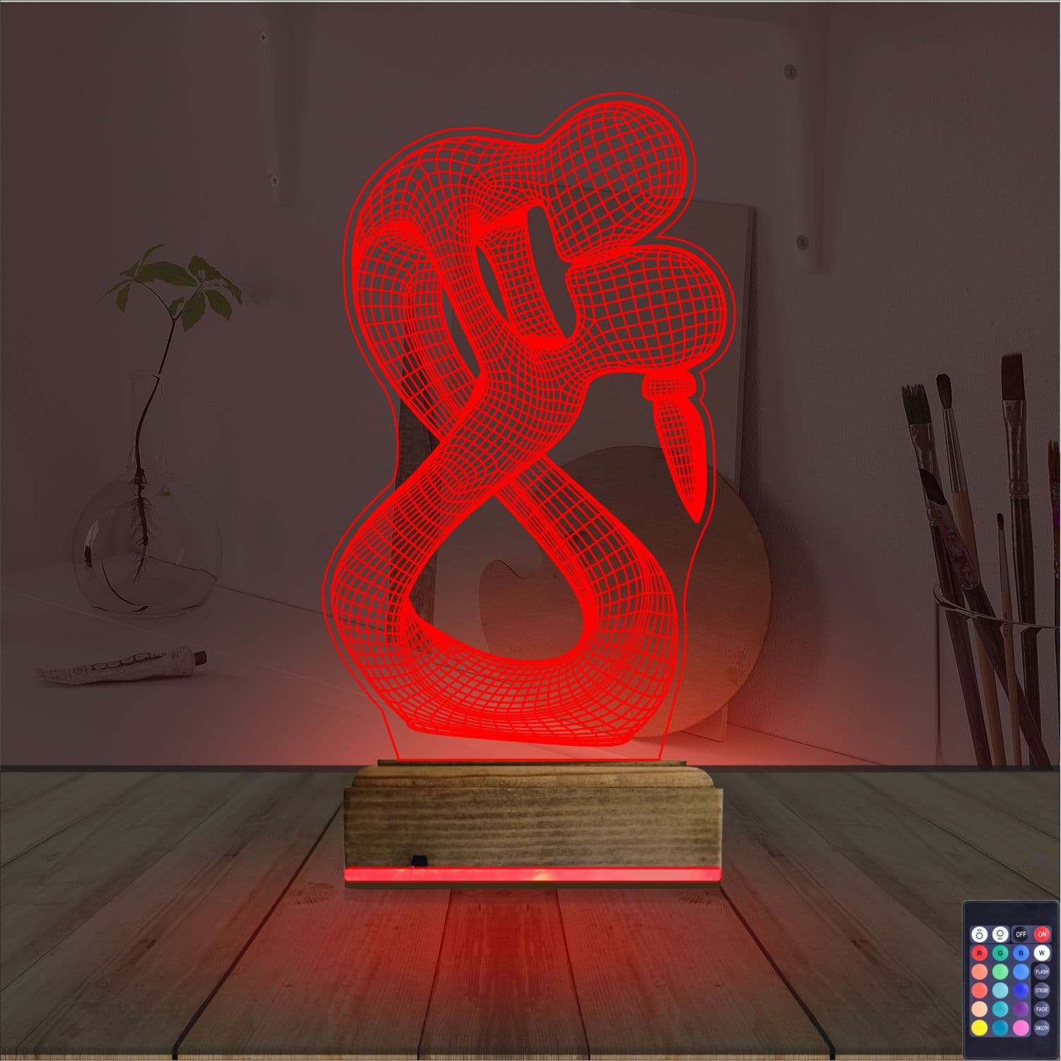 Влюбленная пара — 3D LED Ночник | Романтический подарок 7