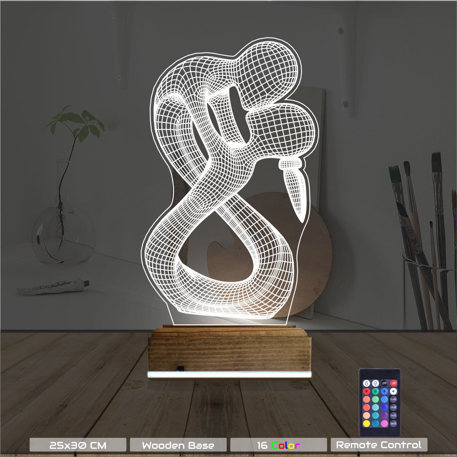 Влюбленная пара — 3D LED Ночник | Романтический подарок 8