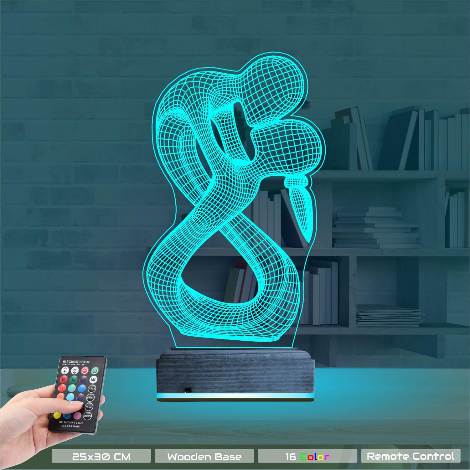 Влюбленная пара — 3D LED Ночник | Романтический подарок 9