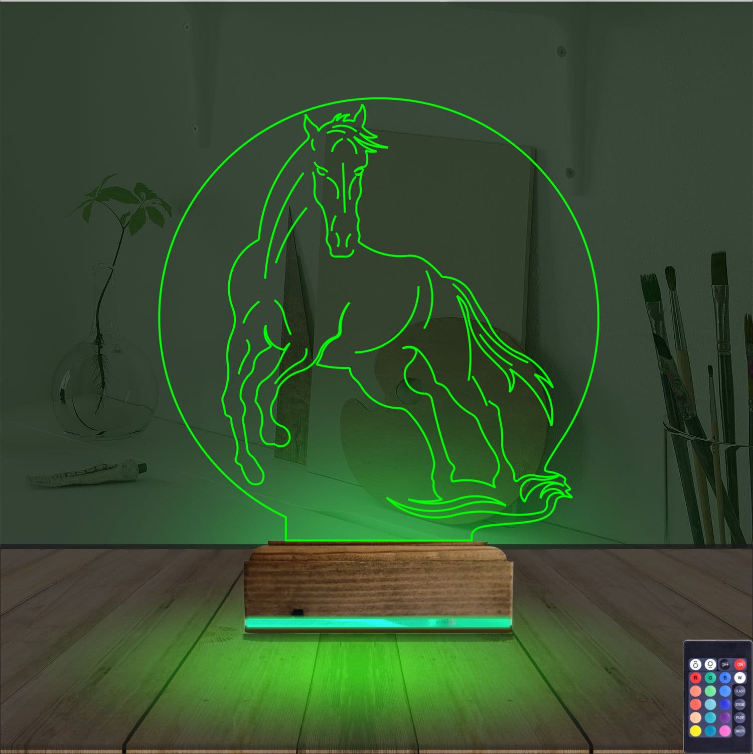 Лошадь — 3D LED Ночник | Подарок любителям животных 6