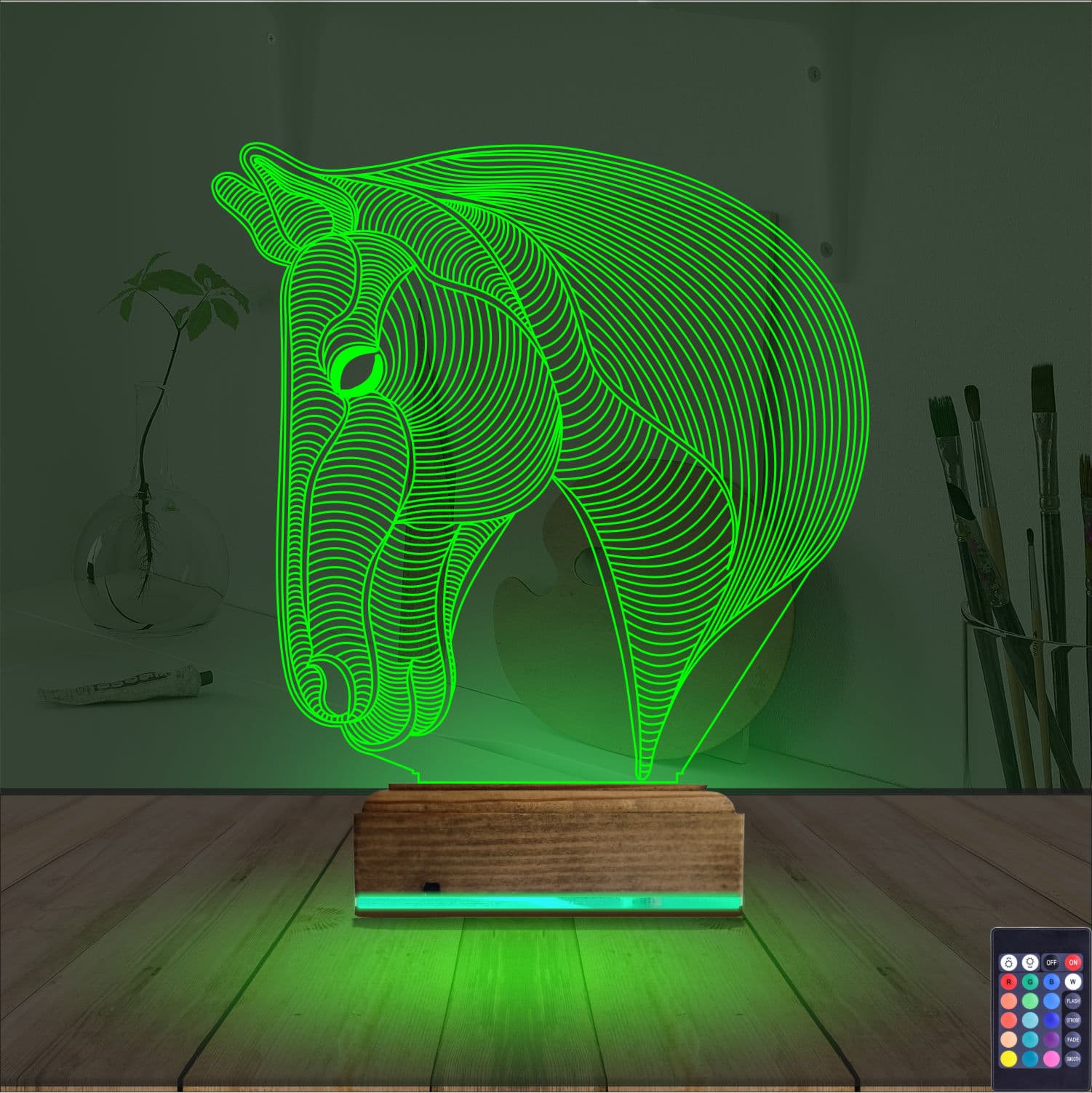 Лошадь — 3D LED Ночник | Подарок любителям животных 6