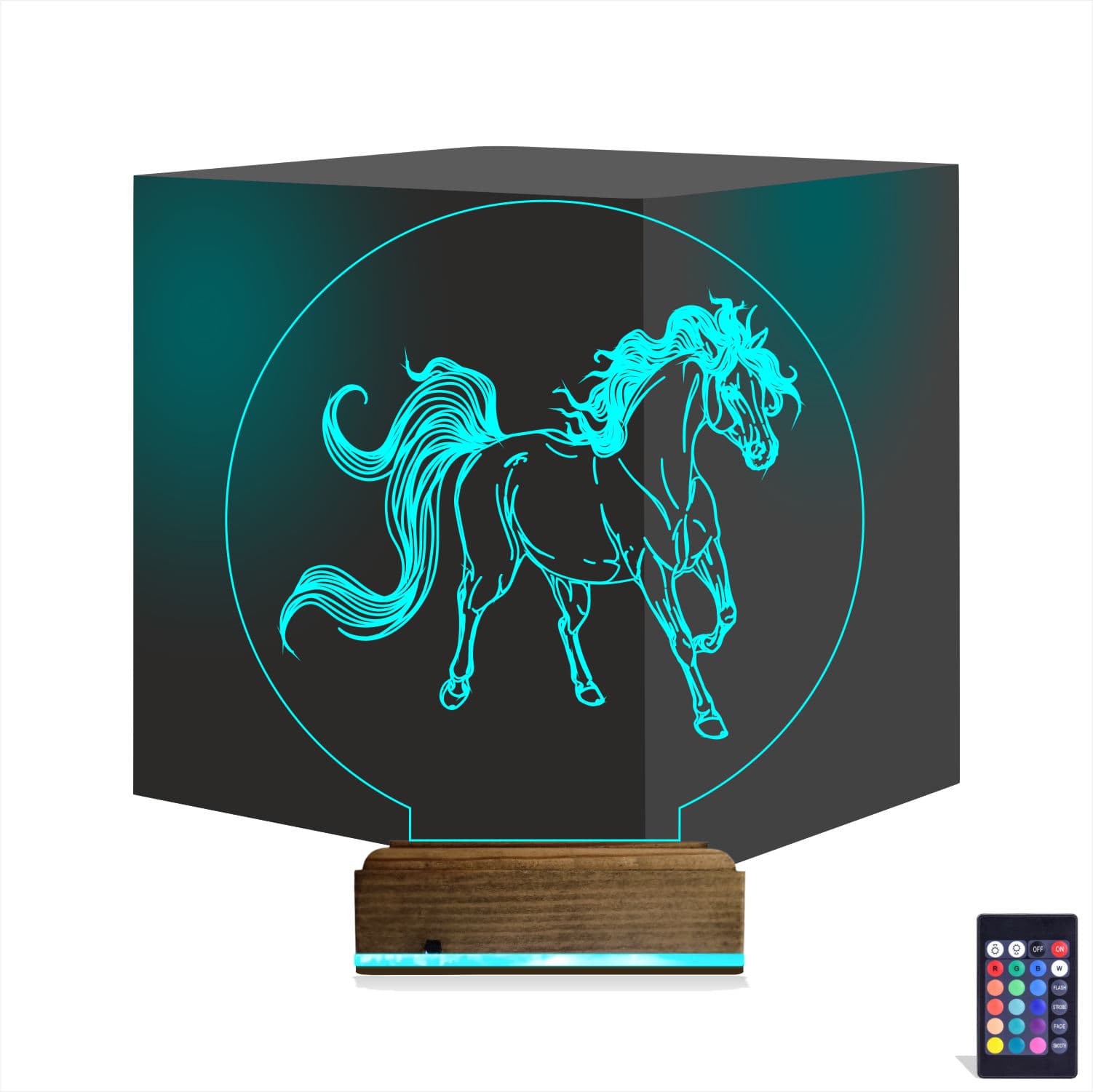 Лошадь — 3D LED Ночник | Подарок любителям животных 1