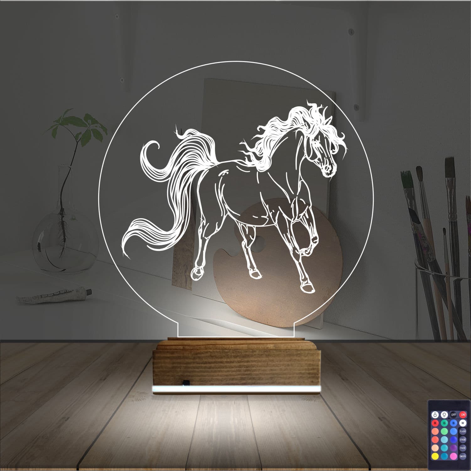 Лошадь — 3D LED Ночник | Подарок любителям животных 2