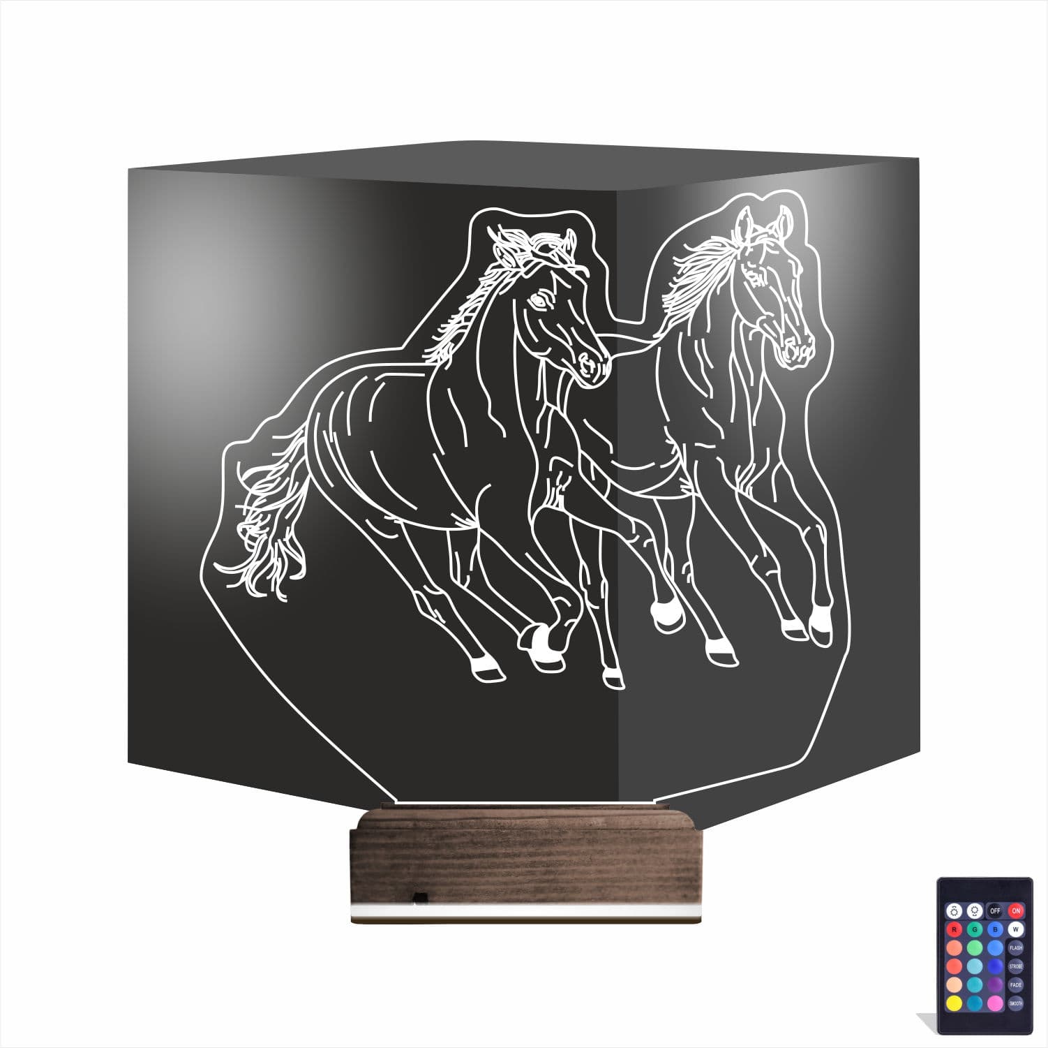 Лошади — 3D LED Ночник | Подарок любителям животных 1