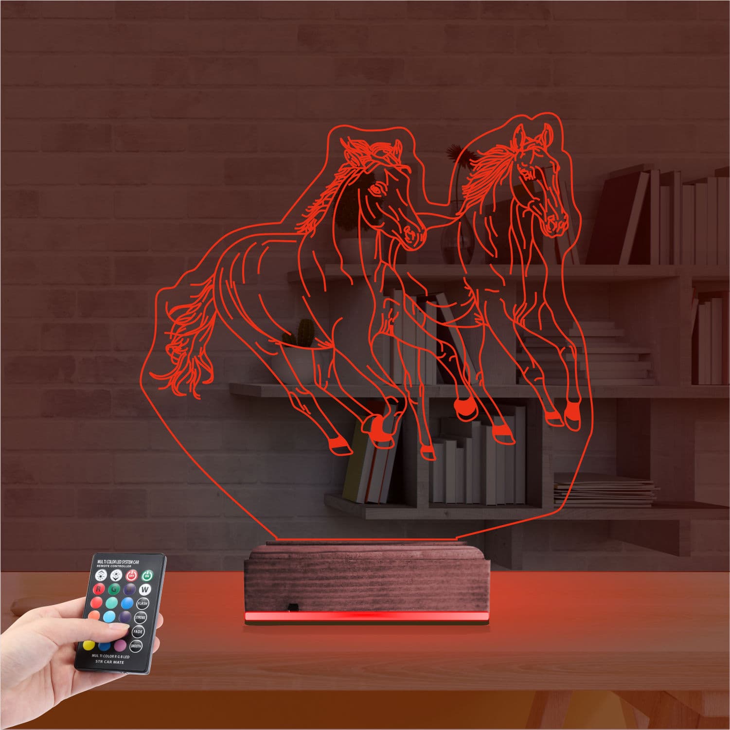 Лошади — 3D LED Ночник | Подарок любителям животных 7