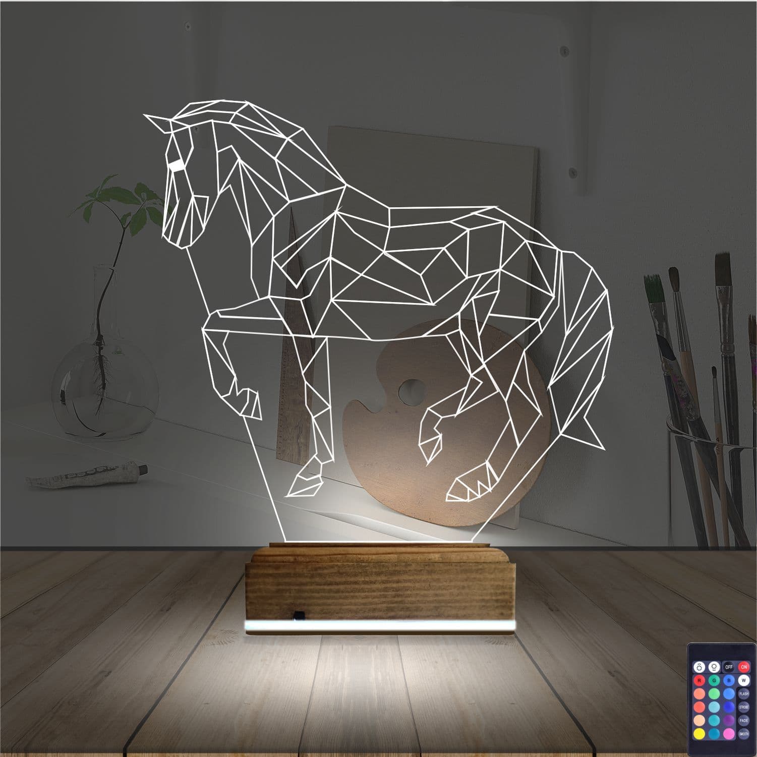 Лошадь — 3D LED Ночник | Подарок любителям животных 2