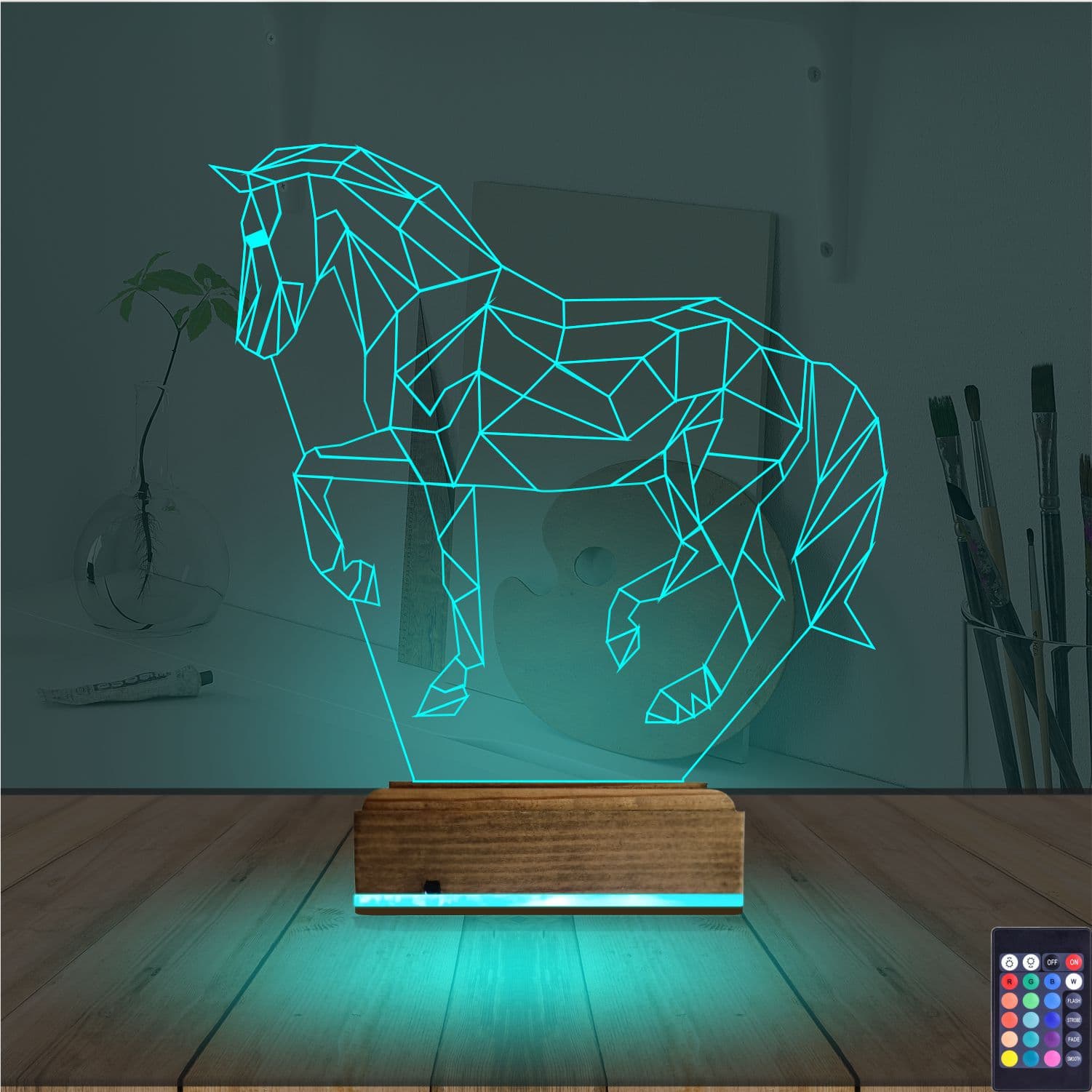 Лошадь — 3D LED Ночник | Подарок любителям животных 3