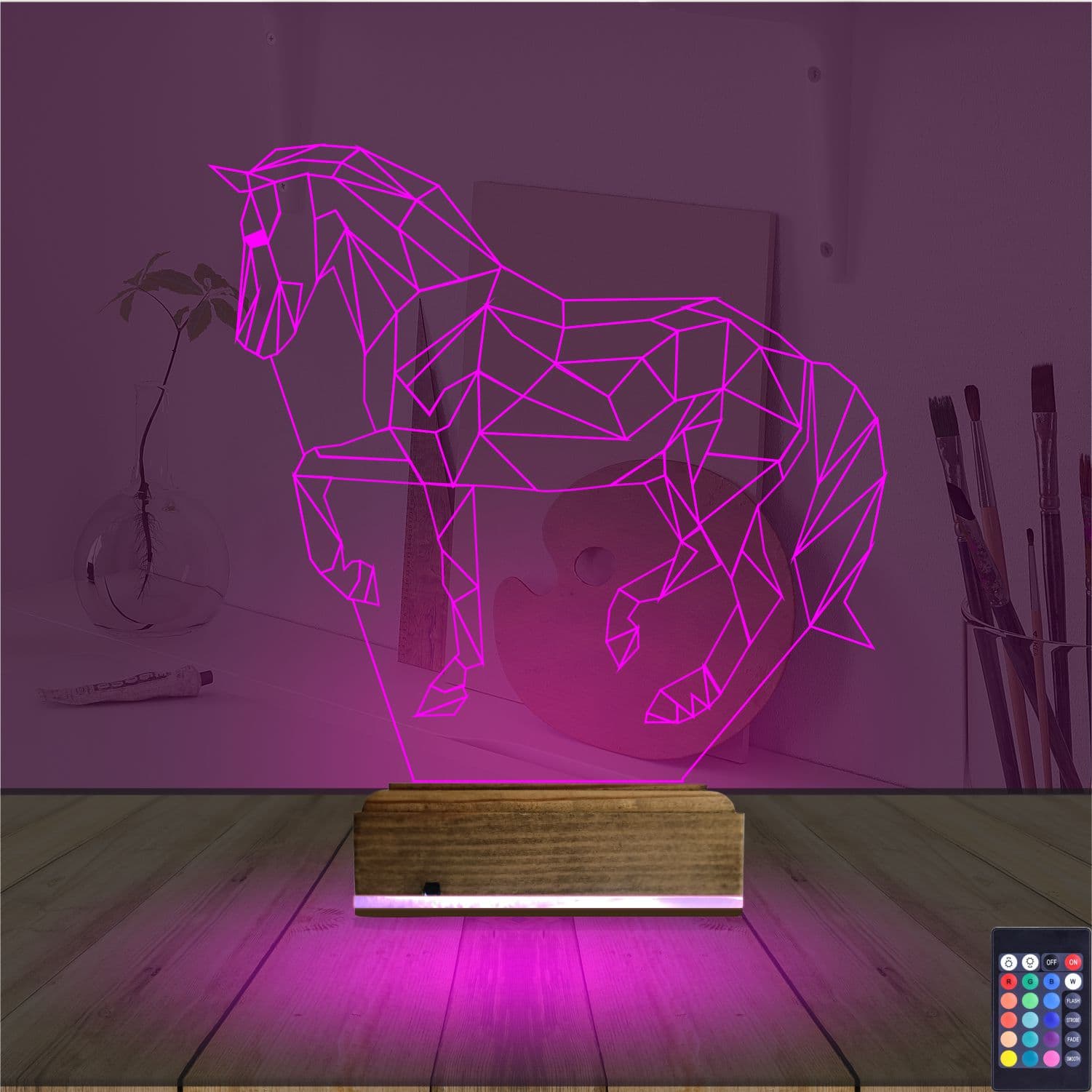 Лошадь — 3D LED Ночник | Подарок любителям животных 4