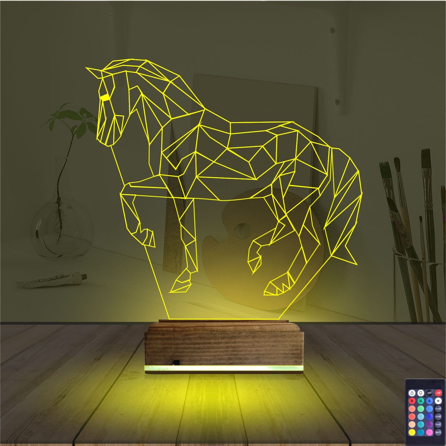 Лошадь — 3D LED Ночник | Подарок любителям животных 5