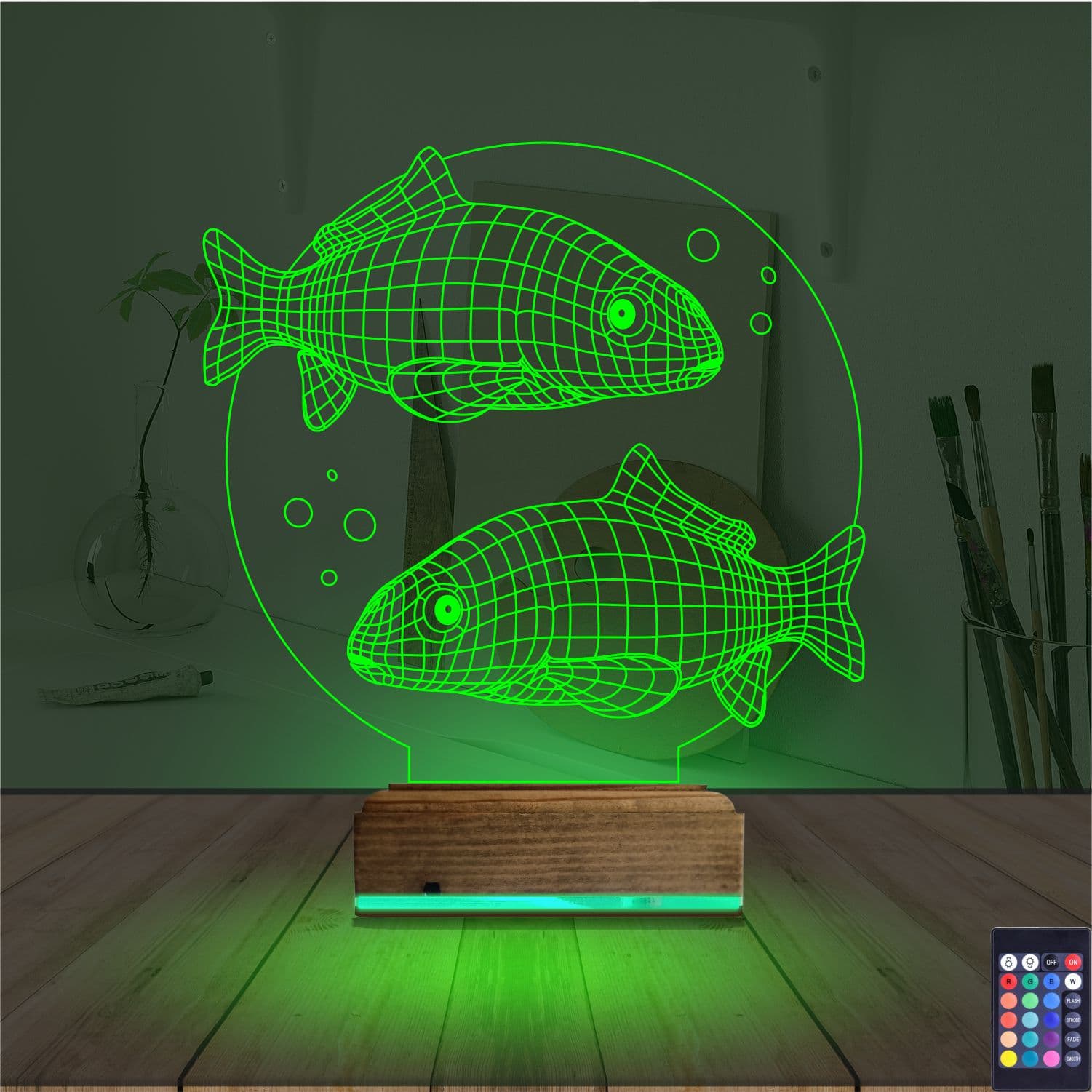 Рыбы — 3D LED Ночник | Подарок для дома 6