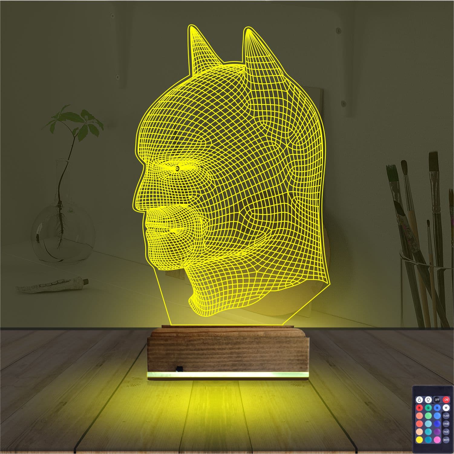 Бэтмен — 3D LED Ночник | Подарок фанату комиксов 5