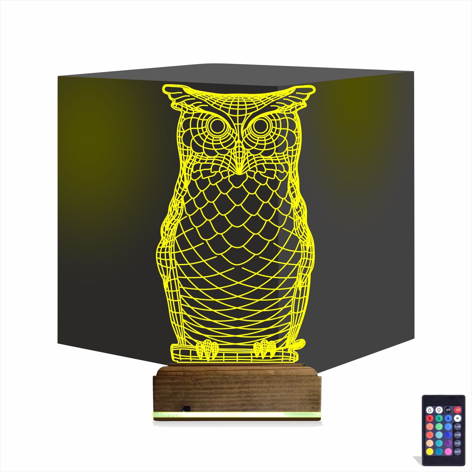 Сова — 3D LED Ночник | Оригинальный подарок 1