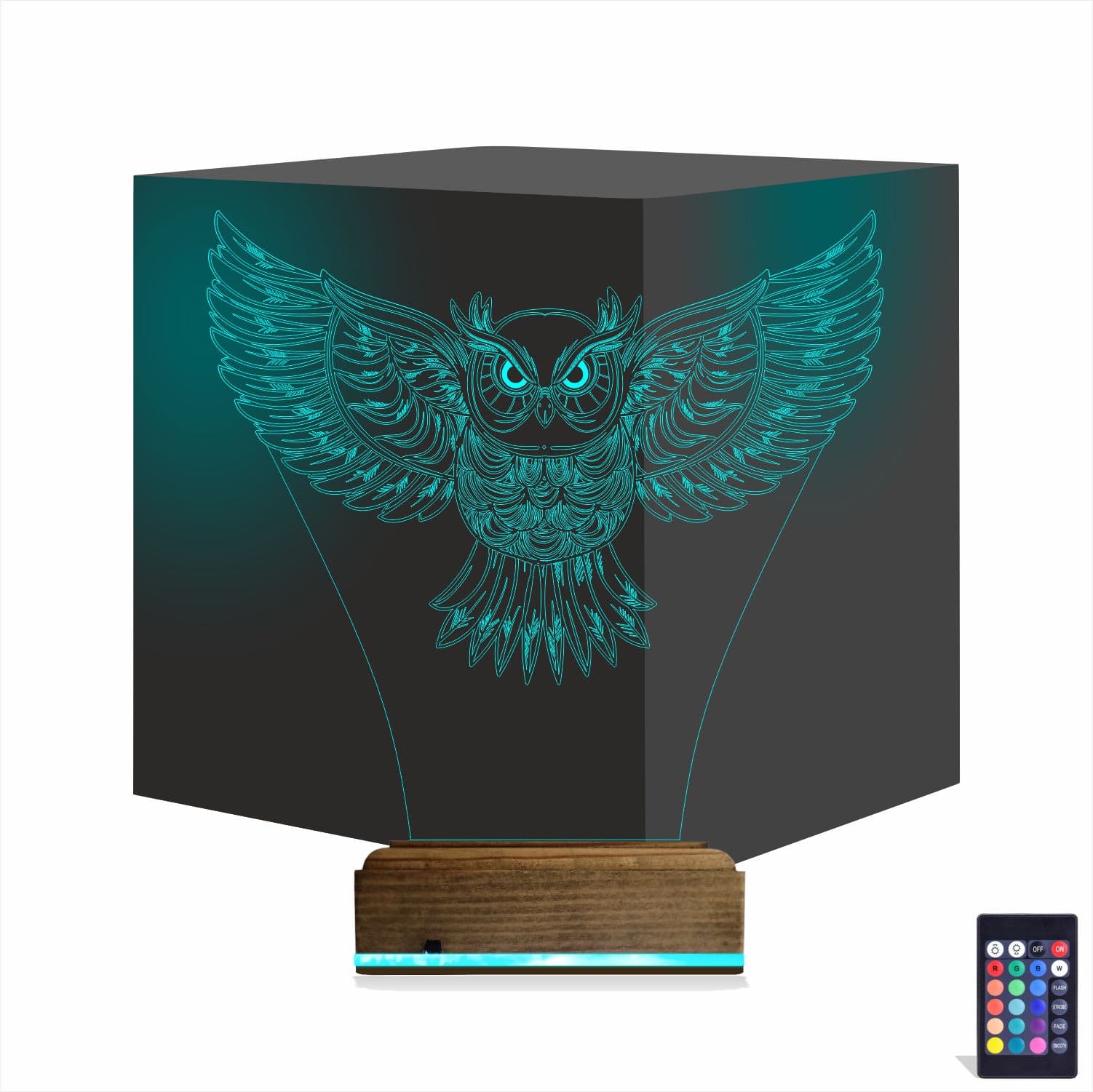 Сова — 3D LED Ночник | Оригинальный подарок 1