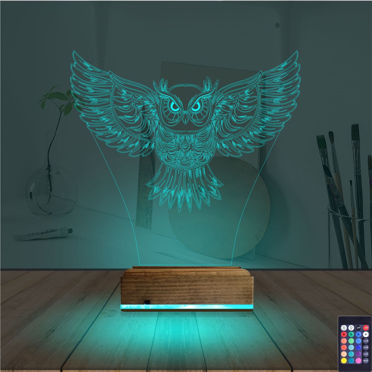 Сова — 3D LED Ночник | Оригинальный подарок 3