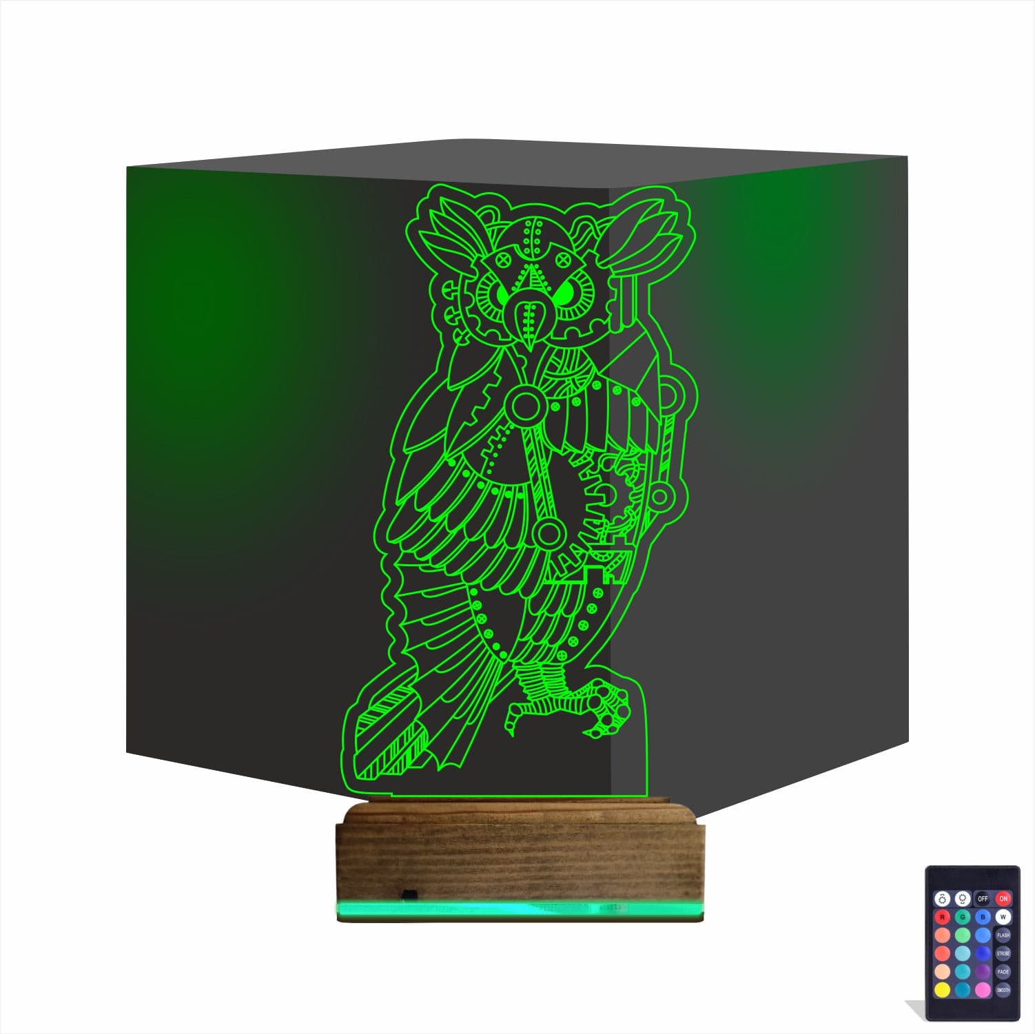 Сова Стимпанк 3D Ночник