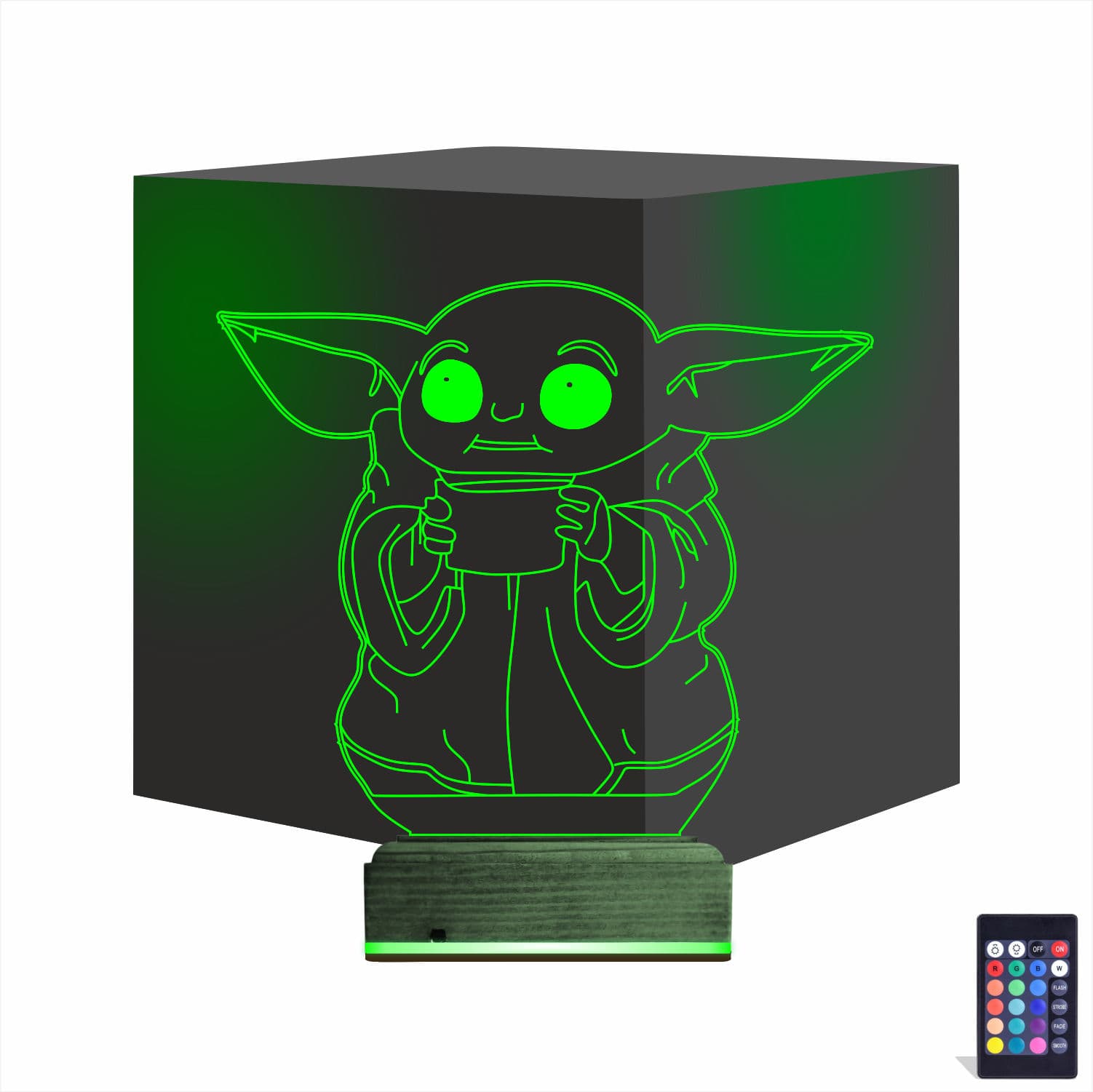 Малыш Йода — 3D LED Ночник | Подарок фанатам Звездных Войн 1