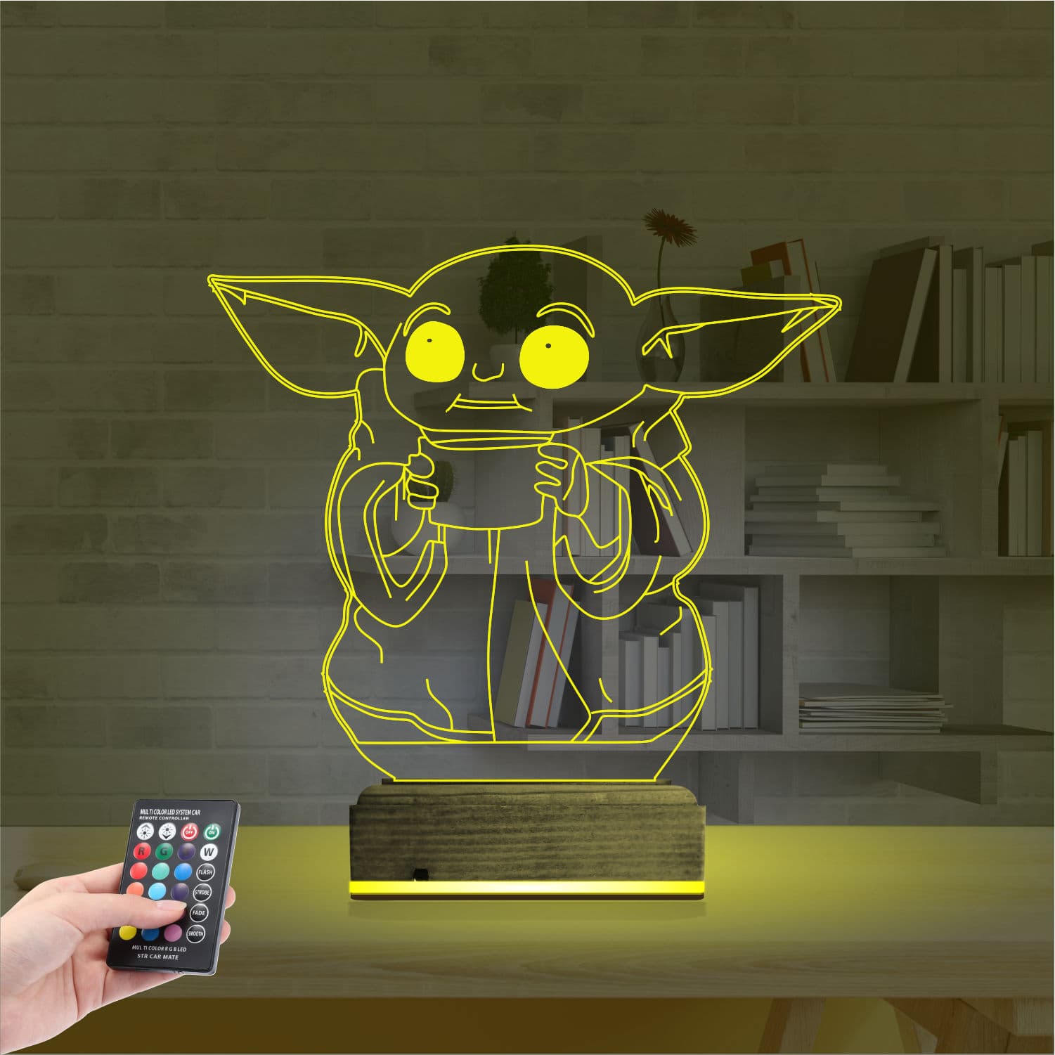 Малыш Йода — 3D LED Ночник | Подарок фанатам Звездных Войн 5