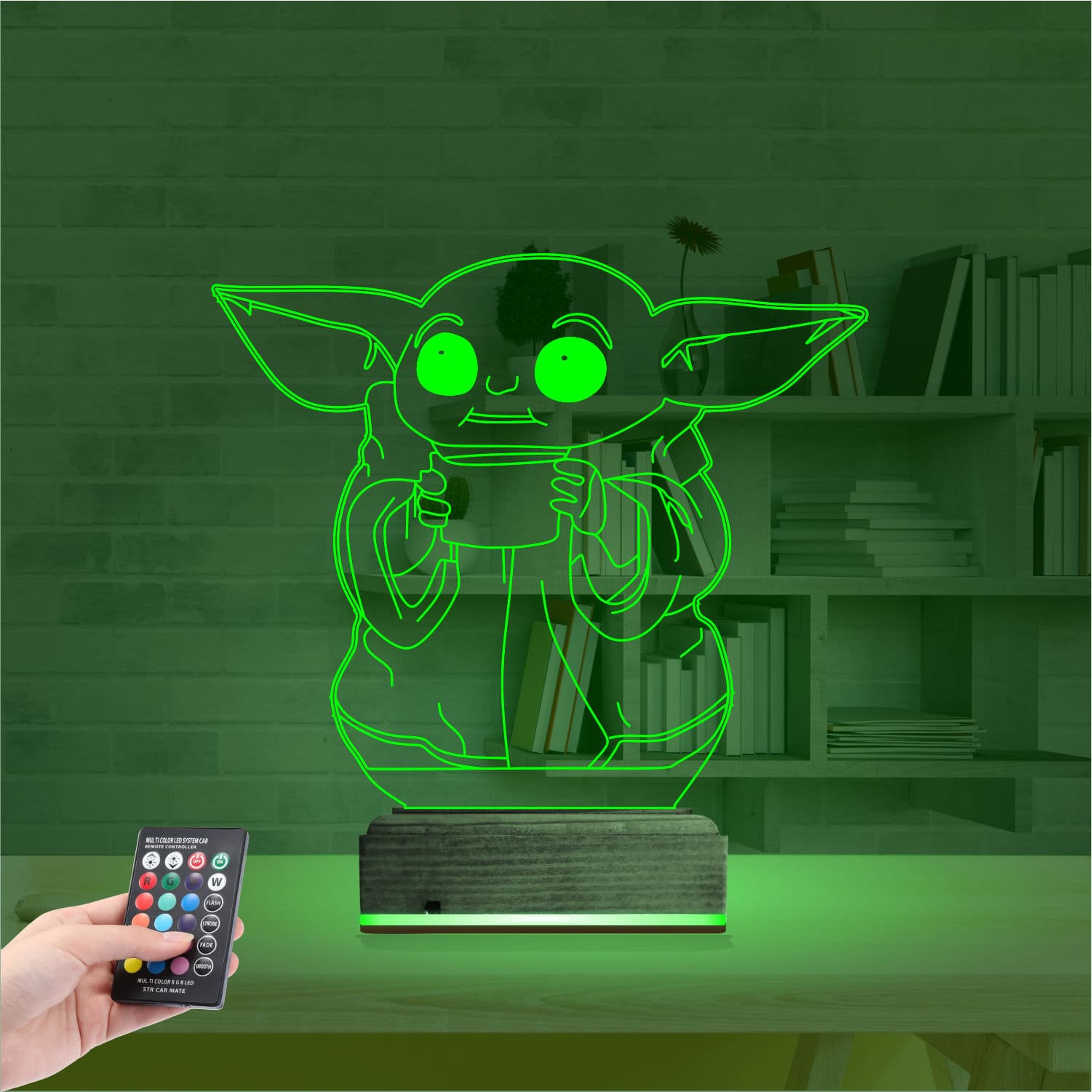 Малыш Йода — 3D LED Ночник | Подарок фанатам Звездных Войн 6