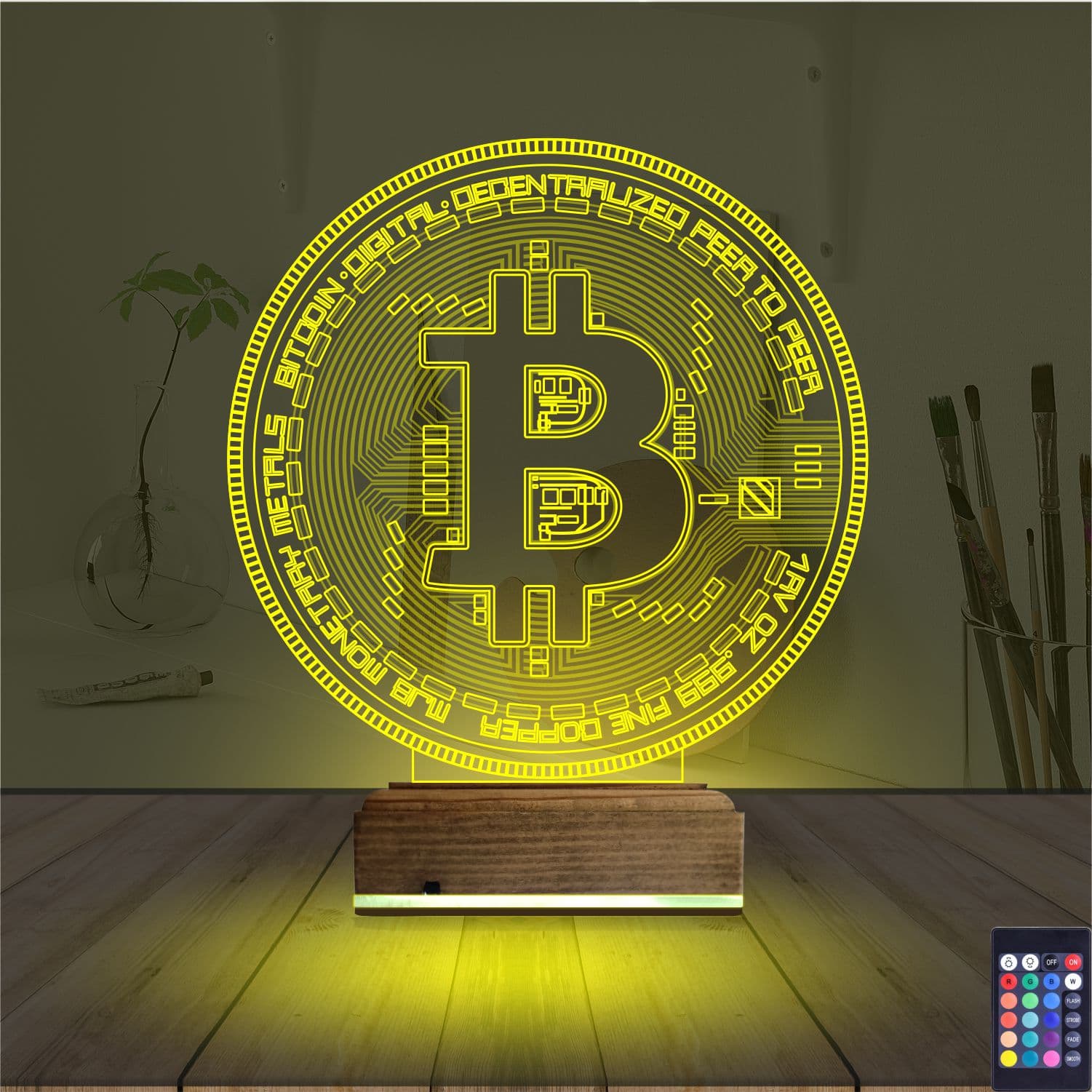 Биткоин 3D Ночник 5