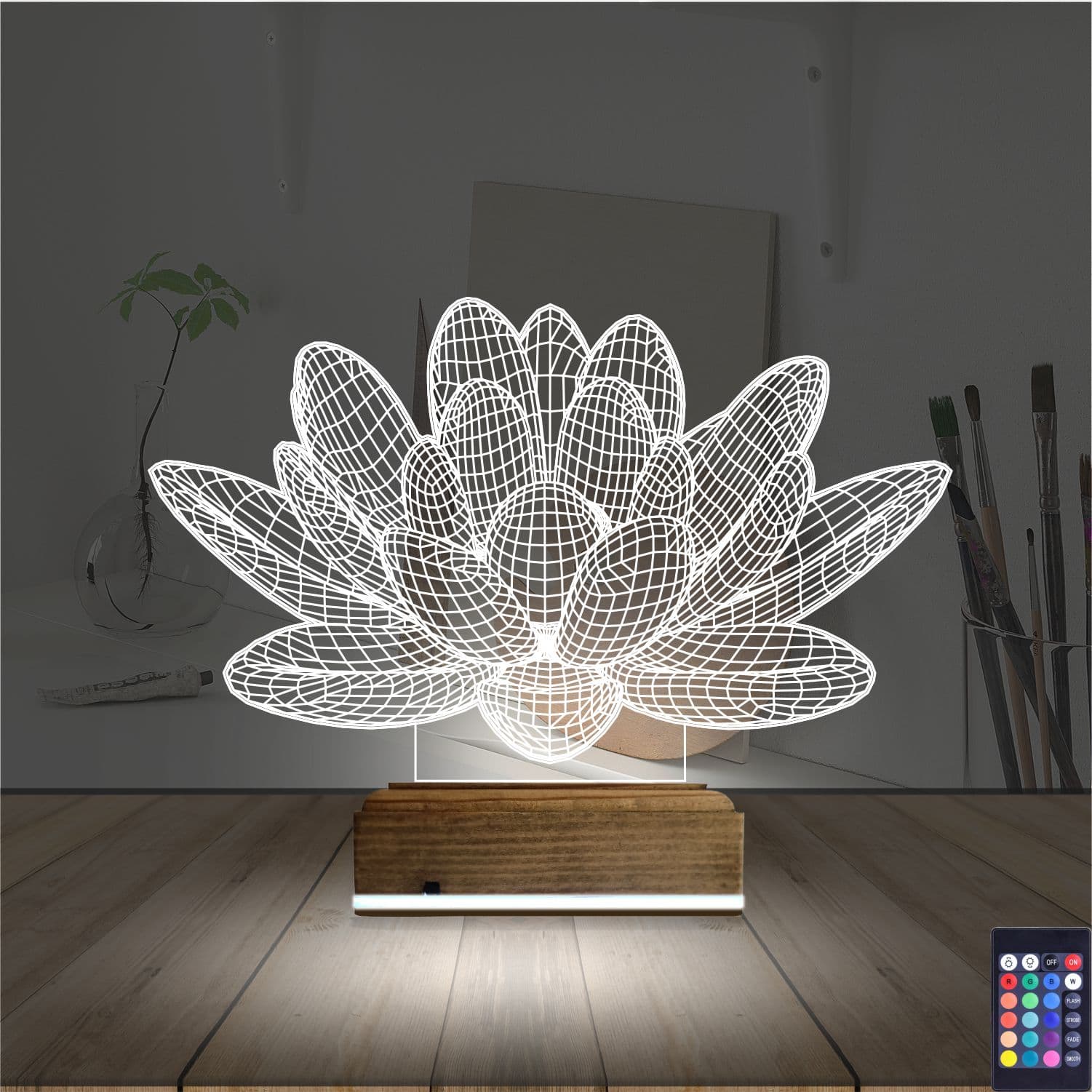 Лотос — 3D LED Ночник | Подарок для души 2